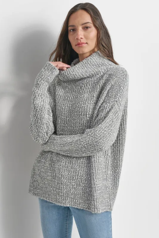BOUCLE OVERSIZED SWEATER sold by DKNY