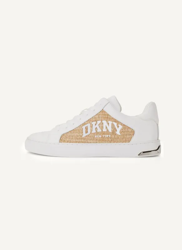 ABENI RAFFIA LACE UP SNEAKER sold by DKNY