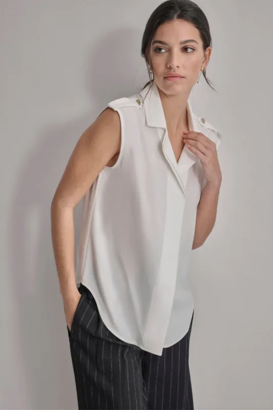 EXTEND SHOULDER CAMP BLOUSE sold by DKNY
