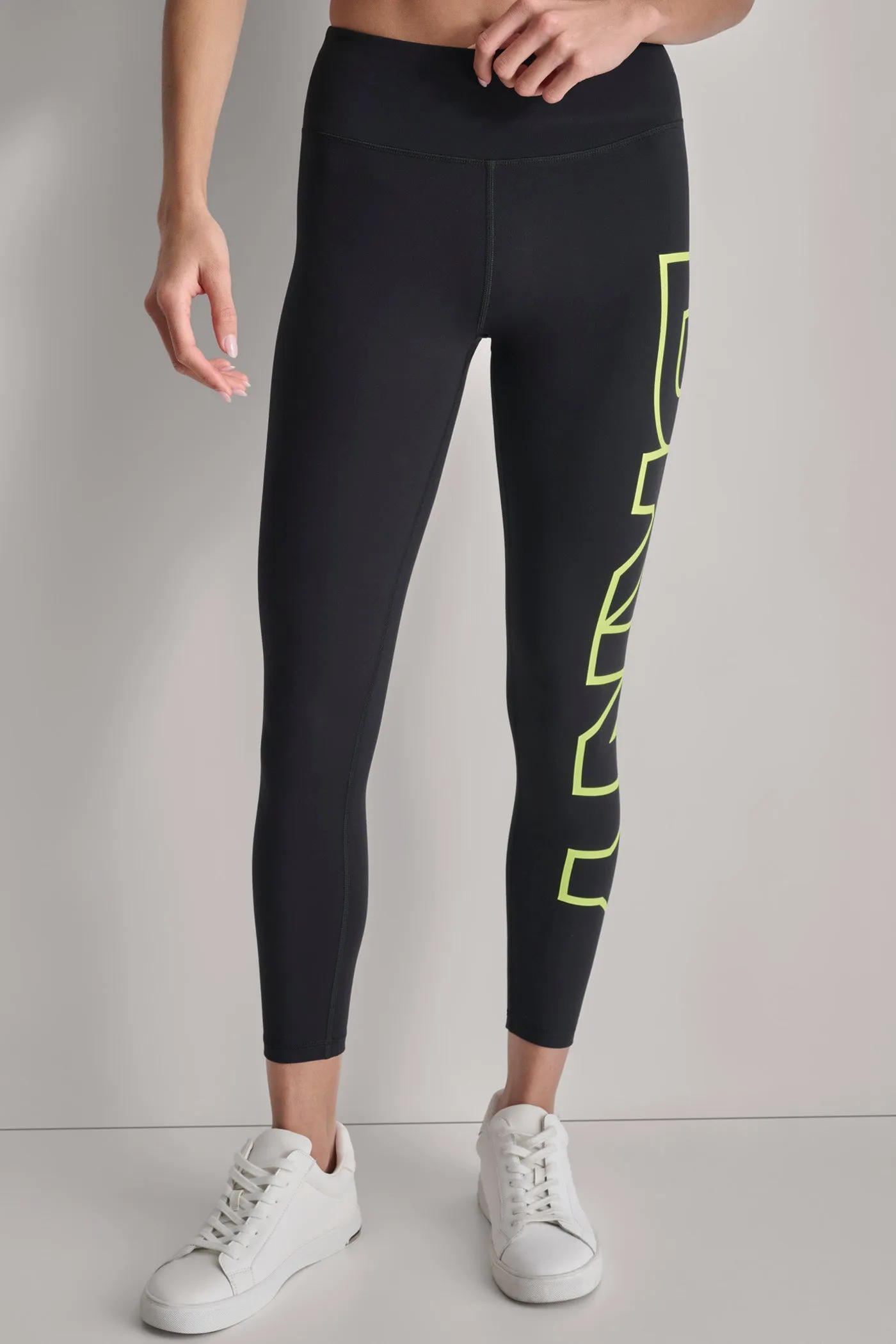 HIGH WAIST 7/8 EXPLODED LOGO LEGGINGS sold by DKNY product image thumbnail 5