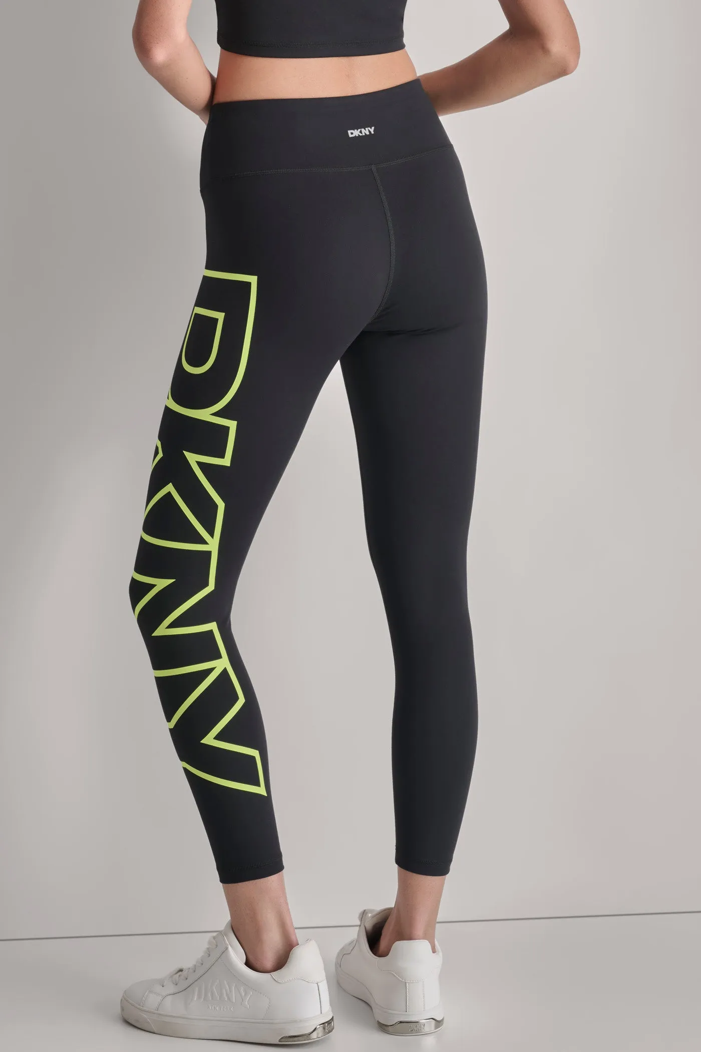 HIGH WAIST 7/8 EXPLODED LOGO LEGGINGS sold by DKNY product image thumbnail 2
