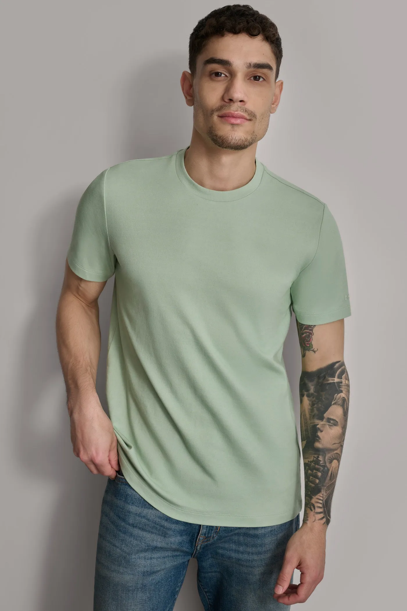 Cotton Poly Pique Tee sold by DKNY