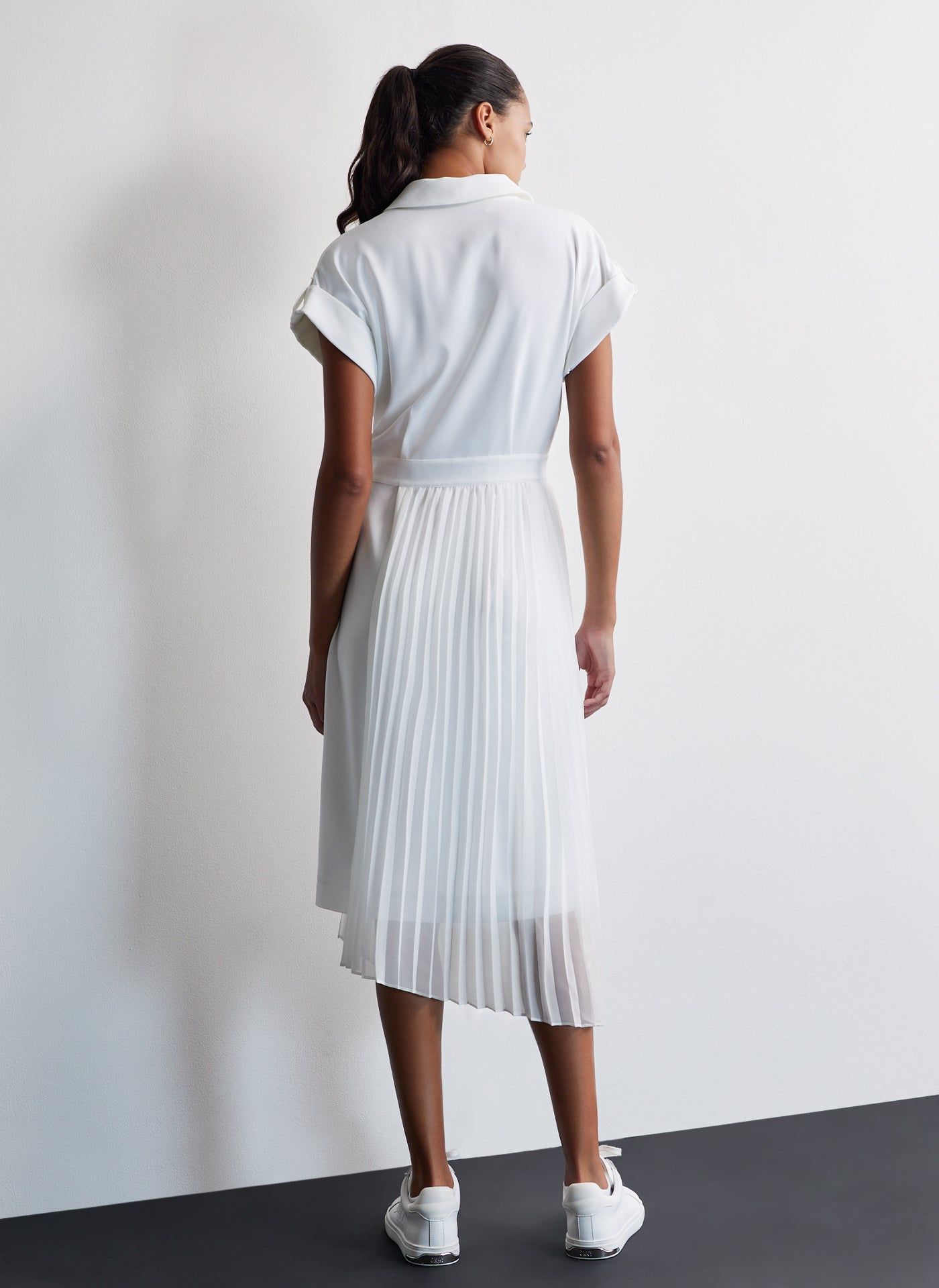 MIXED PLEATED CHIFFON DRESS sold by DKNY product image thumbnail 2