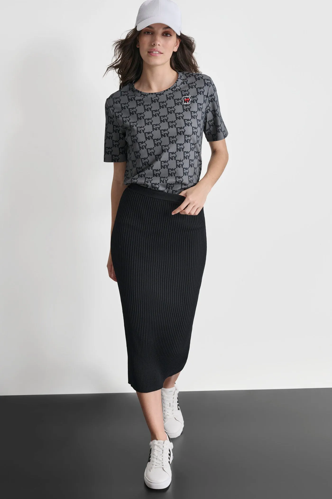 ALLOVER LOGO T-SHIRT sold by DKNY product image thumbnail 4