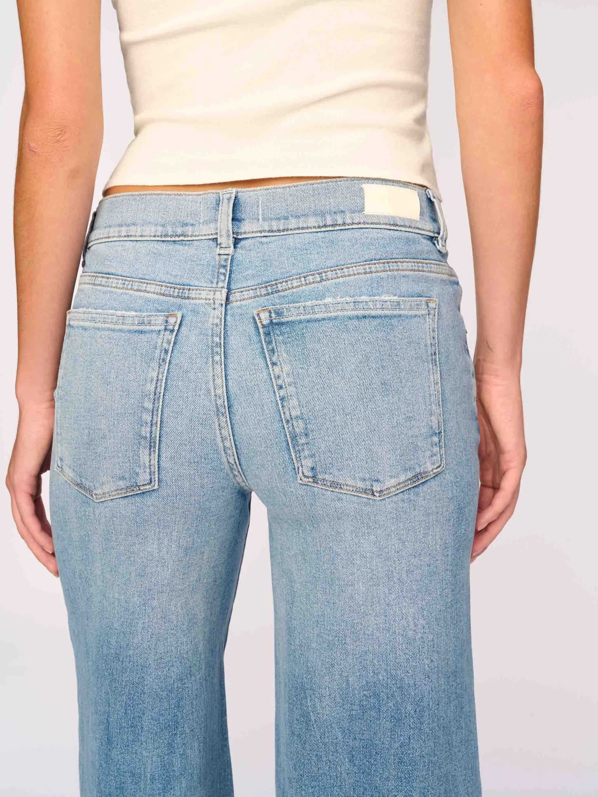Hepburn Wide Leg Low Rise 31" Jeans | Ravello Cuffed sold by DL1961 product image thumbnail 4