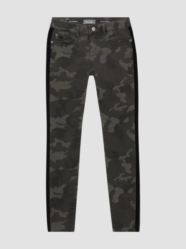 Chloe Skinny | Dark Camo Stripe made by DL1961
