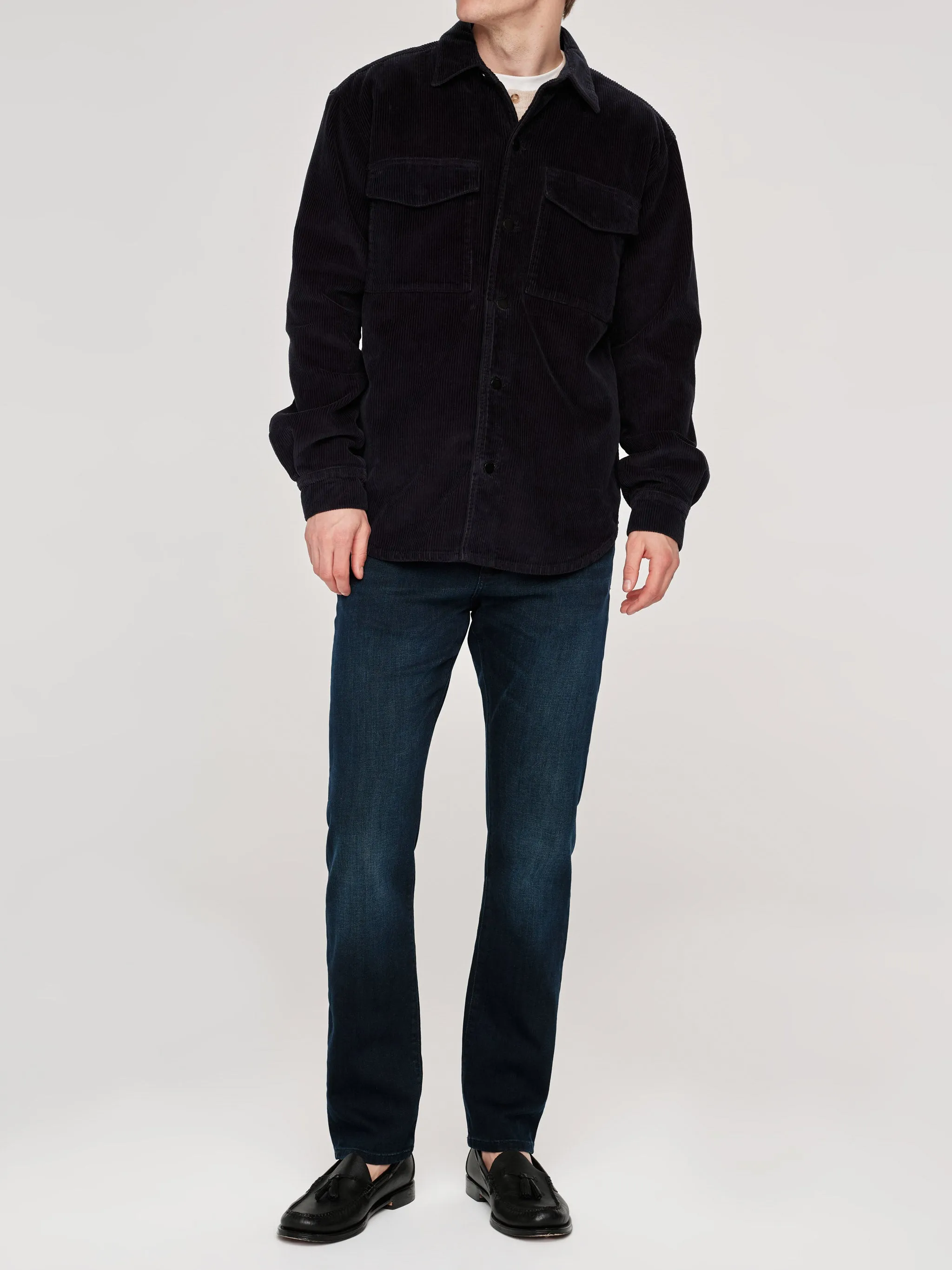 Hudson & Perry Shirt | Deep Marine Corduroy (Navy) sold by DL1961 product image thumbnail 3