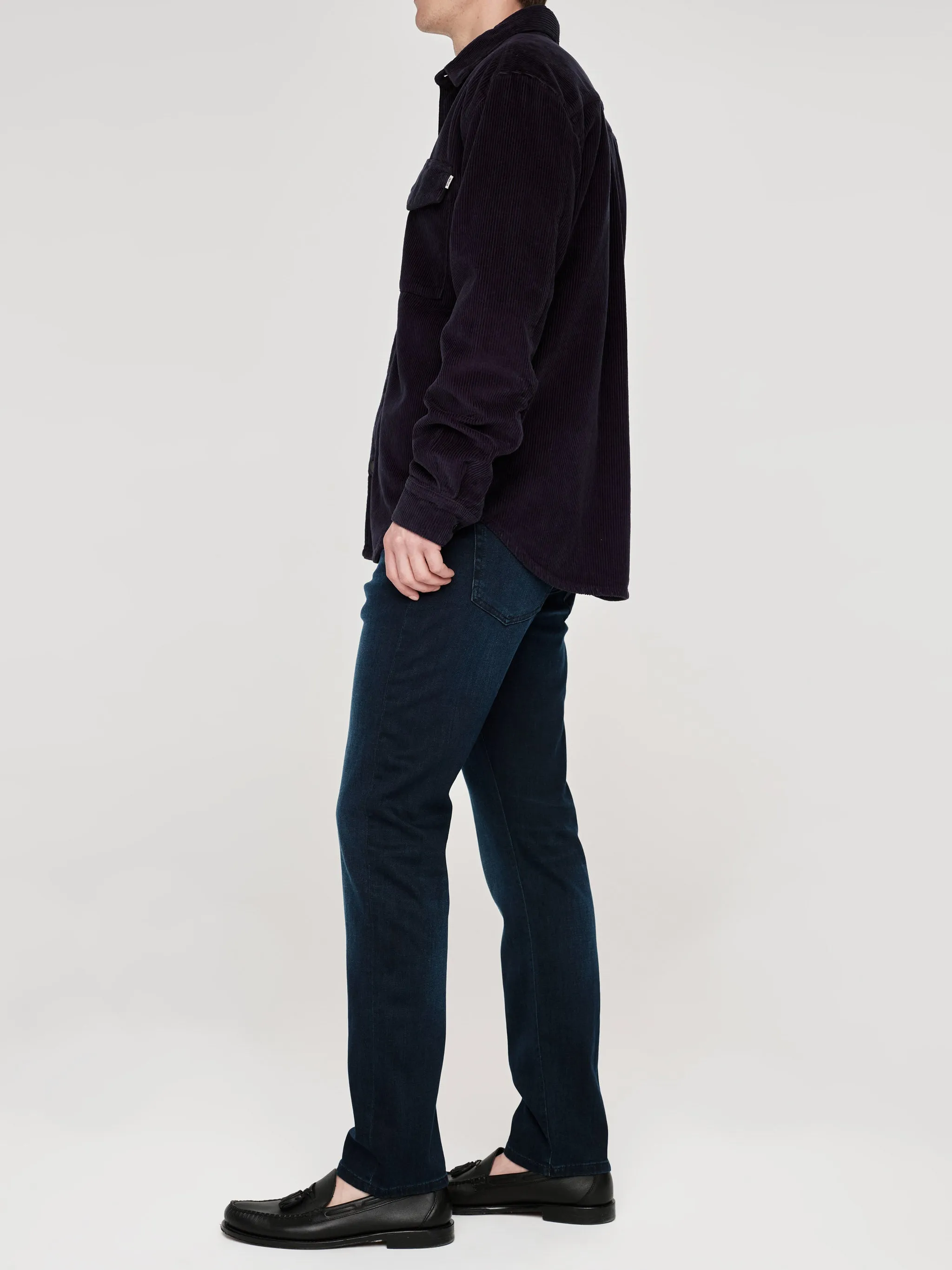 Hudson & Perry Shirt | Deep Marine Corduroy (Navy) sold by DL1961 product image thumbnail 4