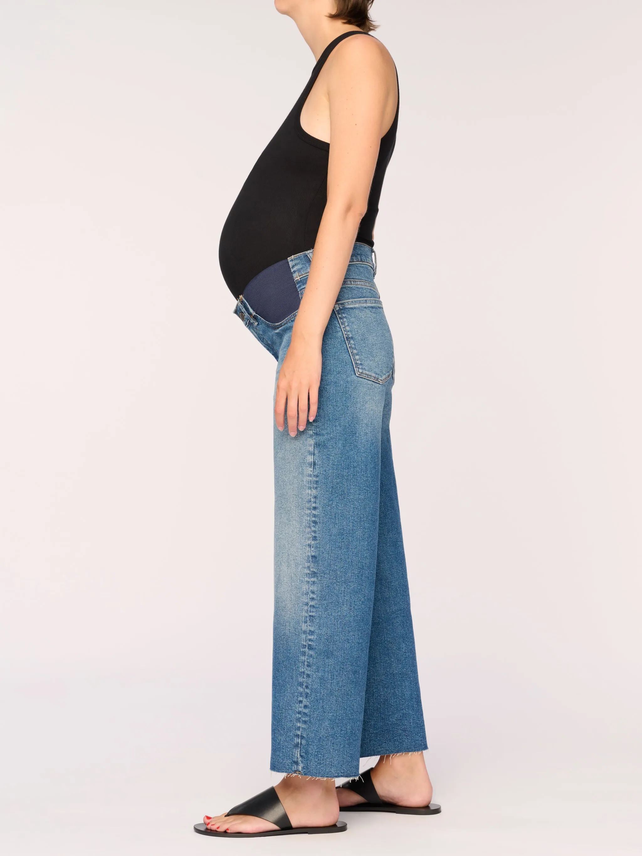 Hepburn Maternity Wide Leg Vintage Jeans | East Lake sold by DL1961 product image thumbnail 3