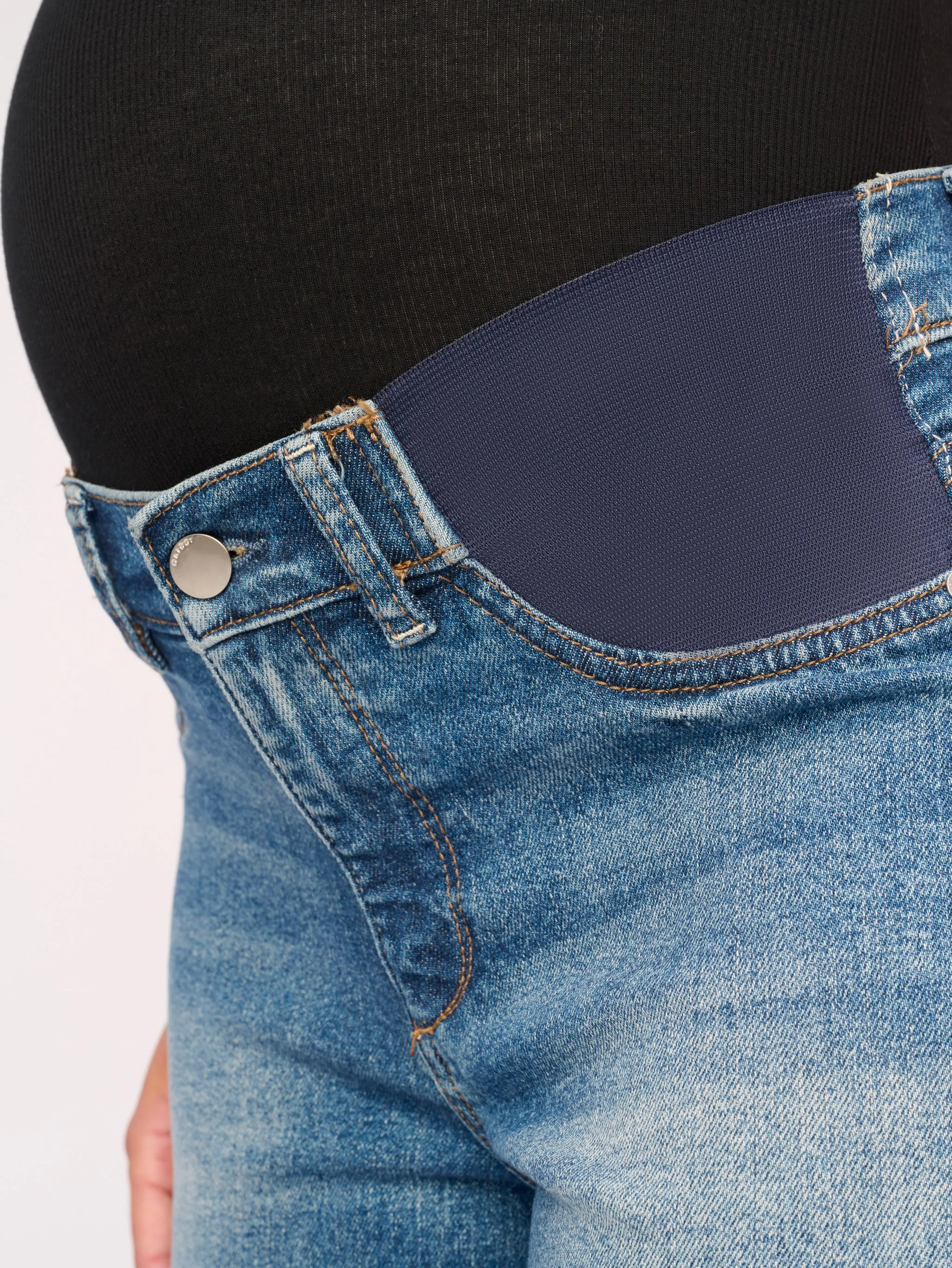 Hepburn Maternity Wide Leg Vintage Jeans | East Lake sold by DL1961 product image thumbnail 2