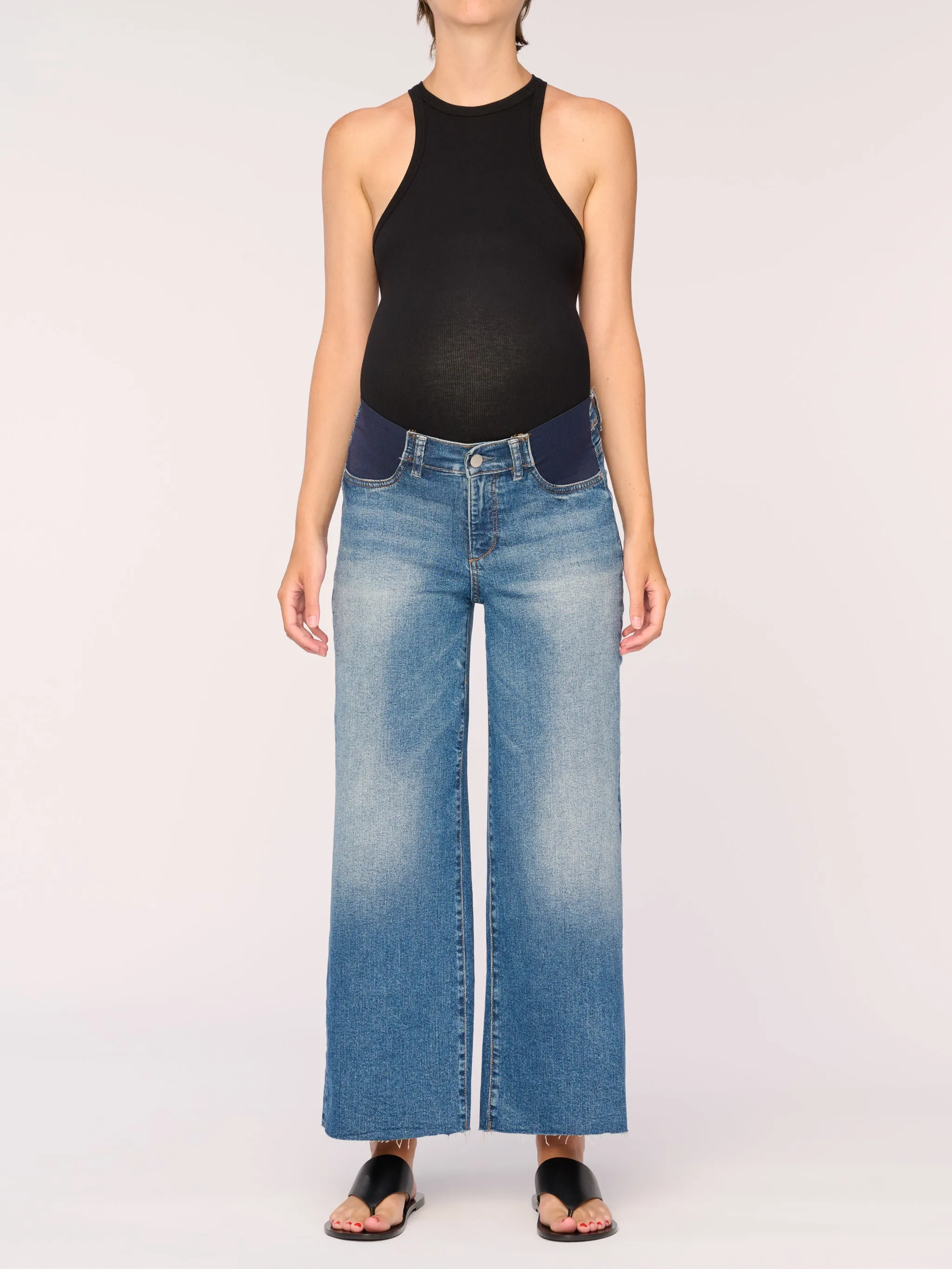 Hepburn Maternity Wide Leg Vintage Jeans | East Lake sold by DL1961