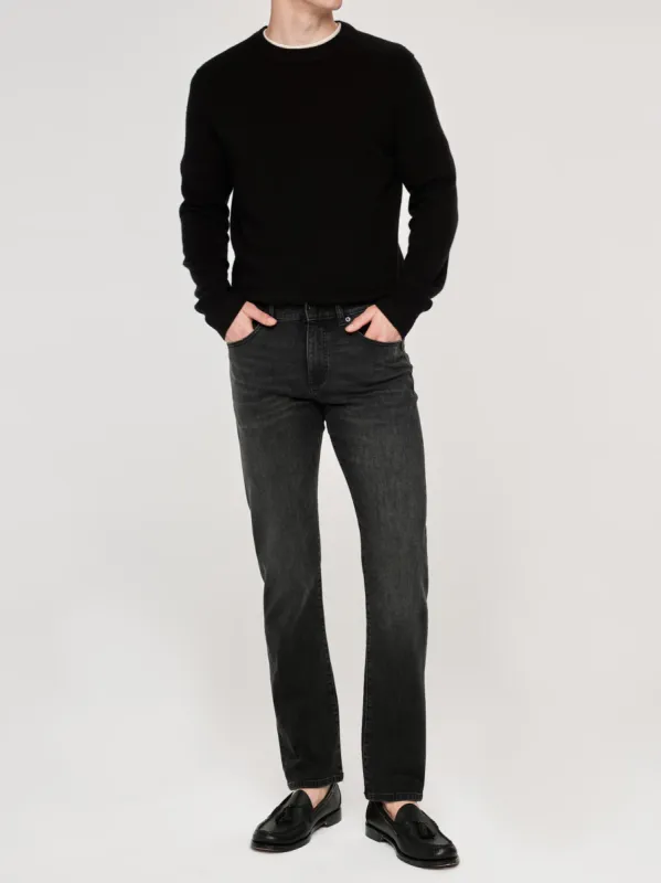 Russell Slim Straight Jeans | Sable (Washed Black) sold by DL1961