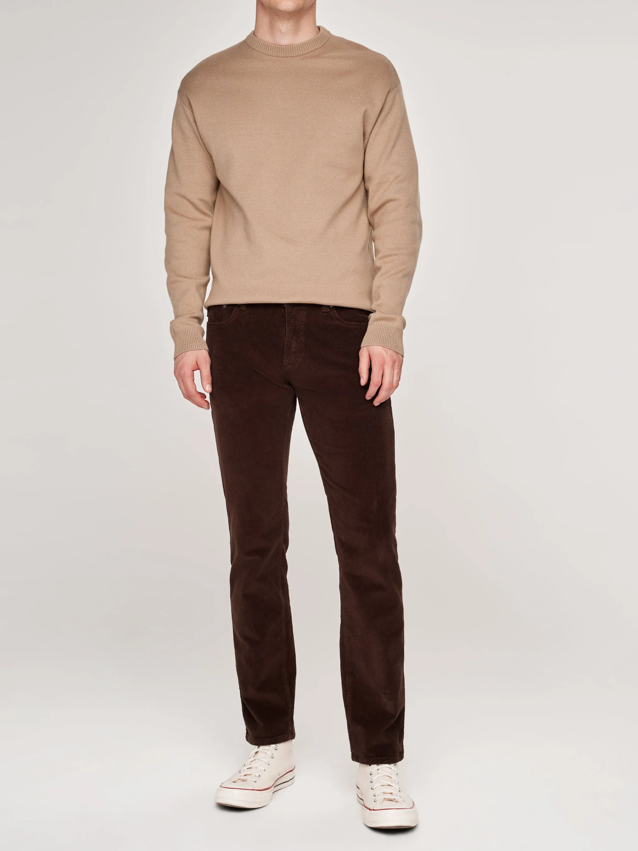 Nick Slim Pants | Meteorite Corduroy (Brown) sold by DL1961
