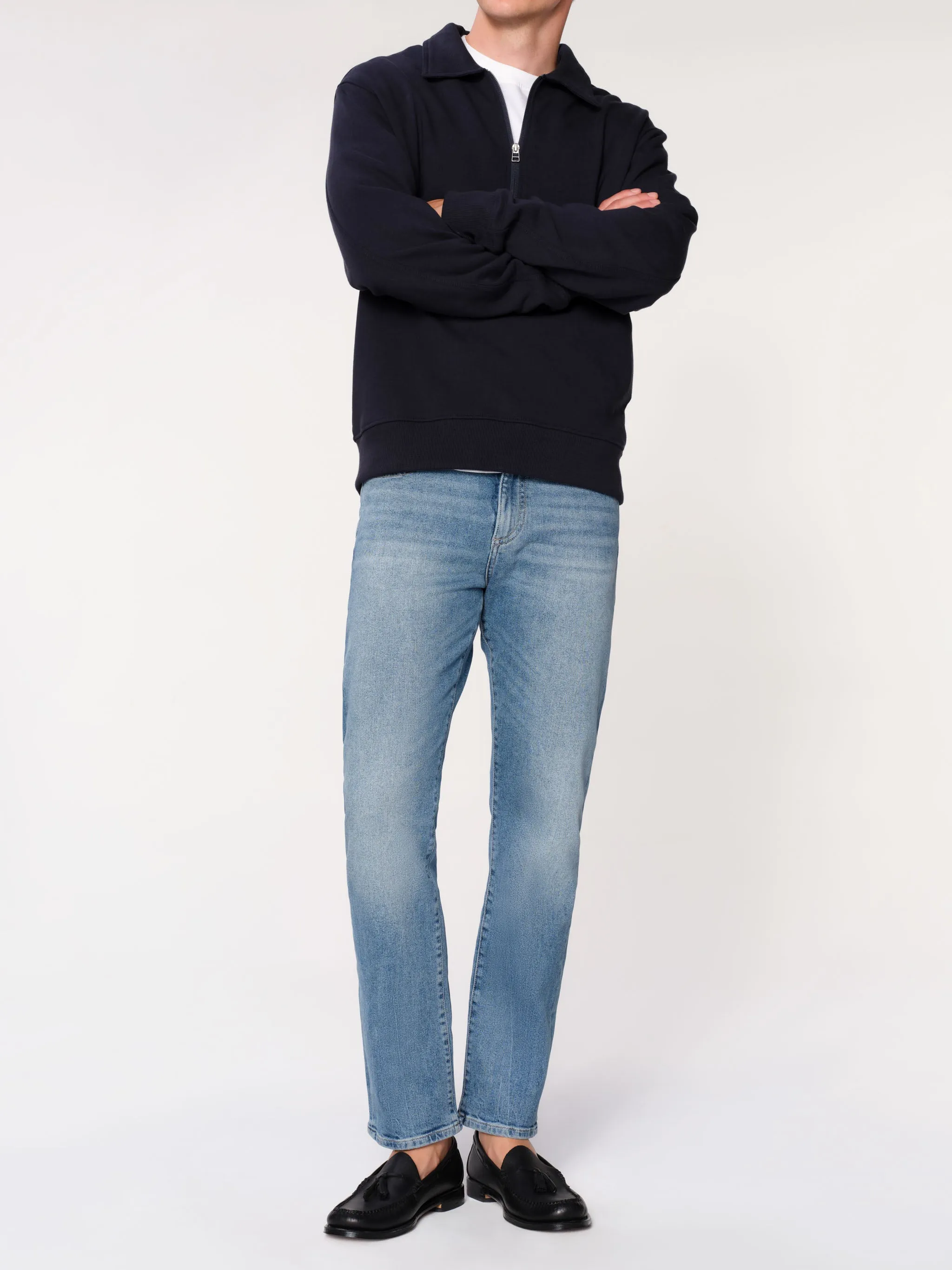 Russell Slim Straight Jeans | Aged Mid (Light Indigo) sold by DL1961 product image thumbnail 2