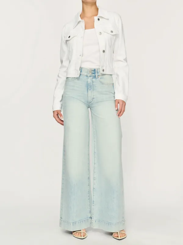 Vika Denim Jacket | White sold by DL1961