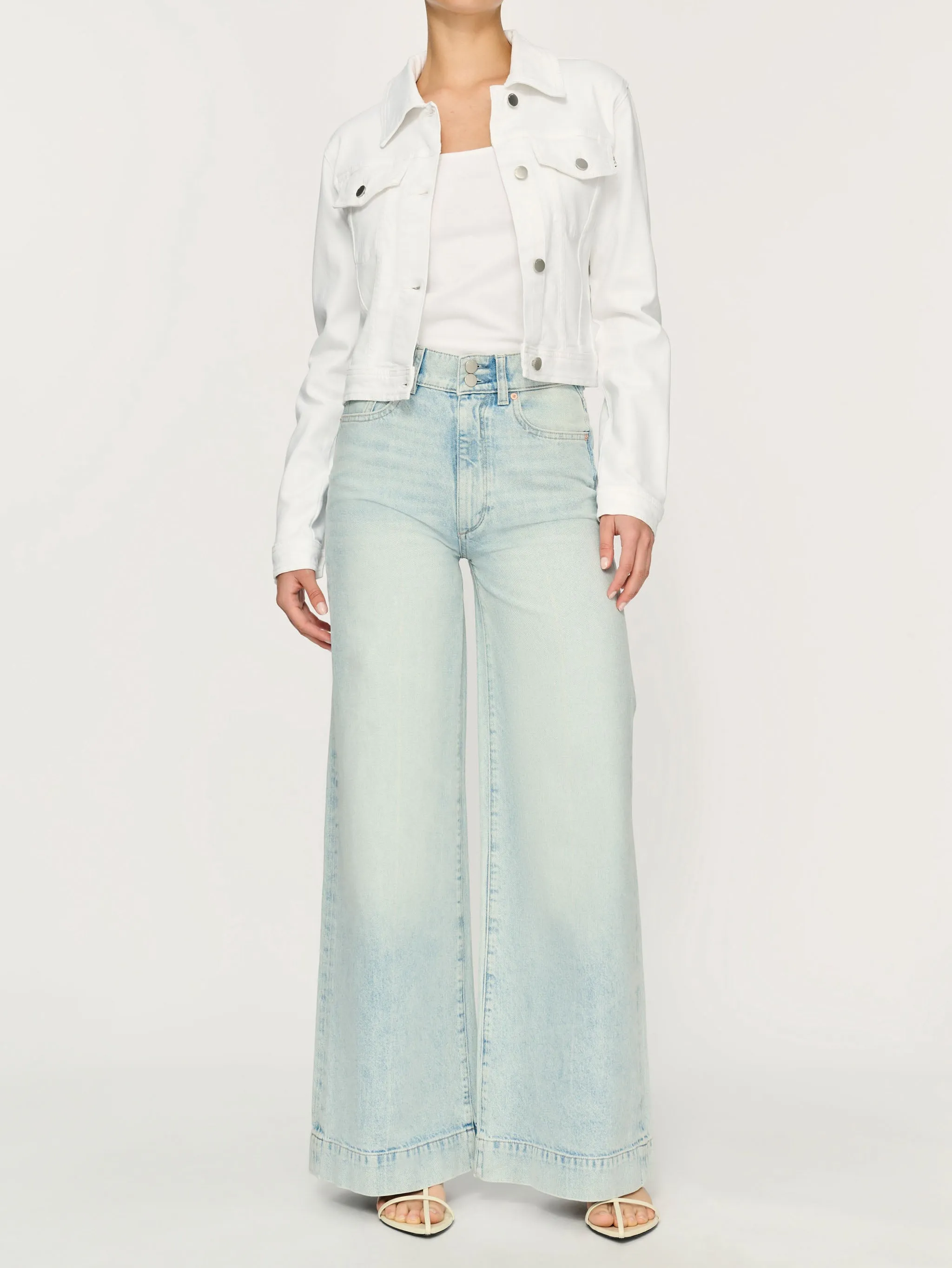Vika Denim Jacket | White sold by DL1961