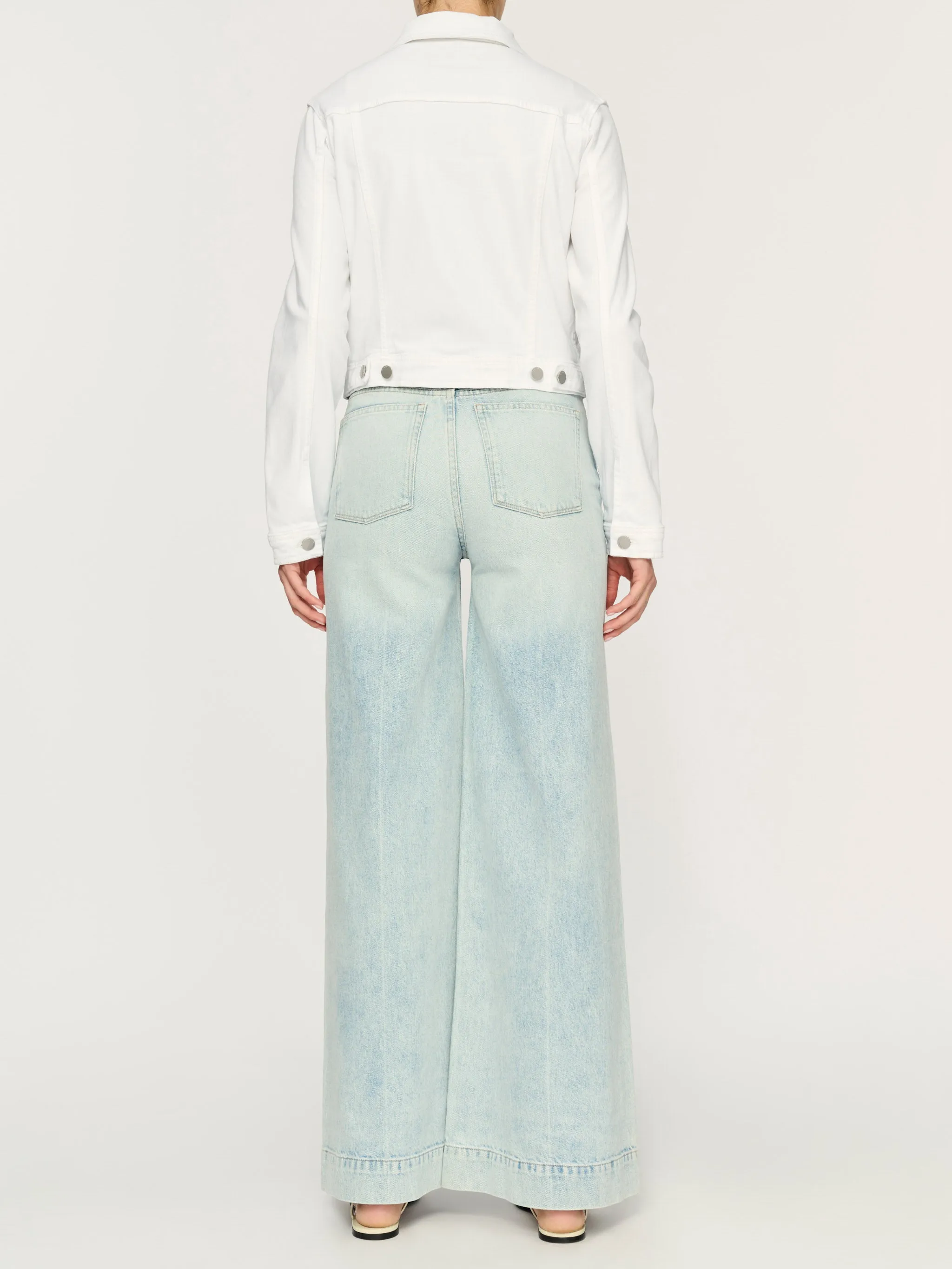 Vika Denim Jacket | White sold by DL1961 product image thumbnail 4