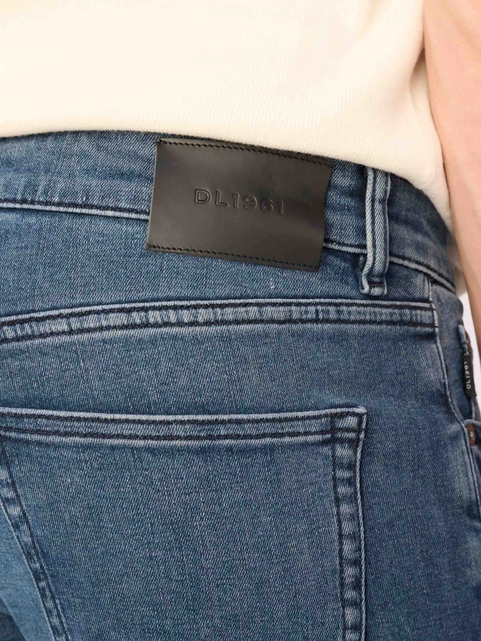 Russell Slim Straight Jeans | Riverside (Dark Indigo) sold by DL1961 product image thumbnail 5