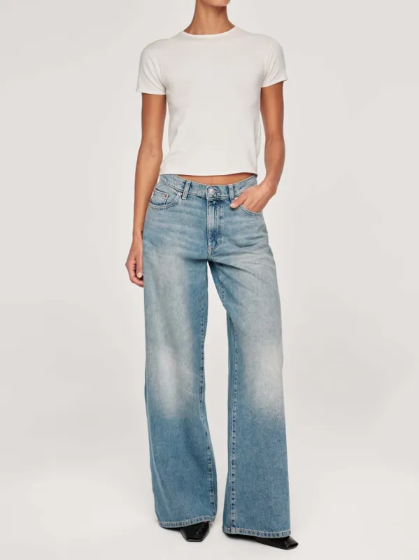 Zoie Wide Leg Relaxed 32" Jeans | Aged Mid made by DL1961