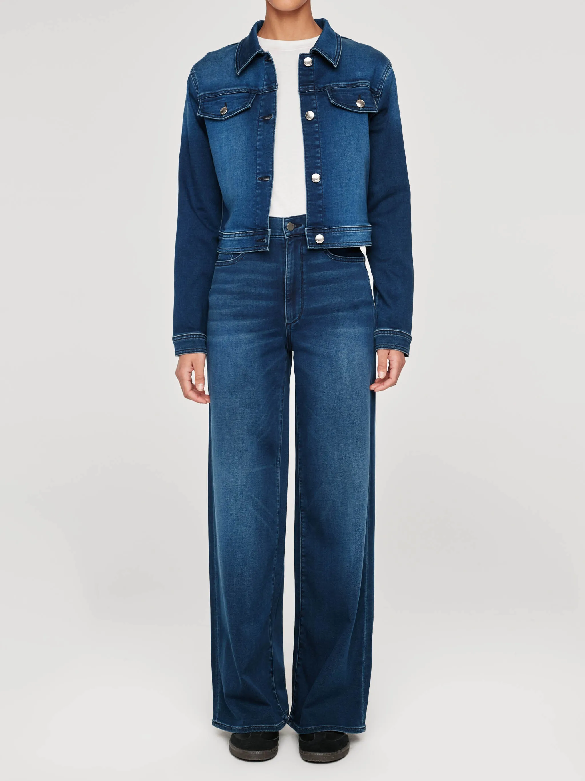 Hepburn Wide Leg High Rise 32" Jeans | Stream sold by DL1961 product image thumbnail 2