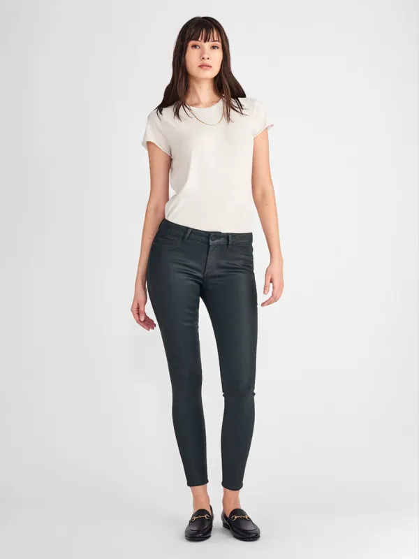 Emma Low Rise Coated Skinny | Ivy sold by DL1961