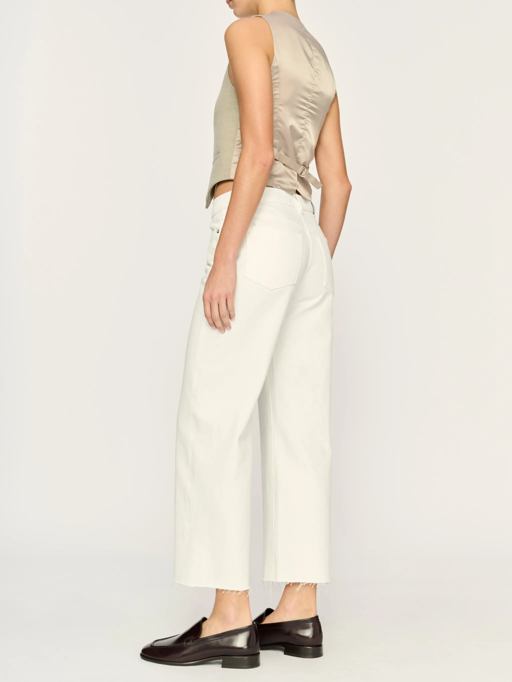 Drue Straight Low Rise 27" Jeans | White sold by DL1961 product image thumbnail 2