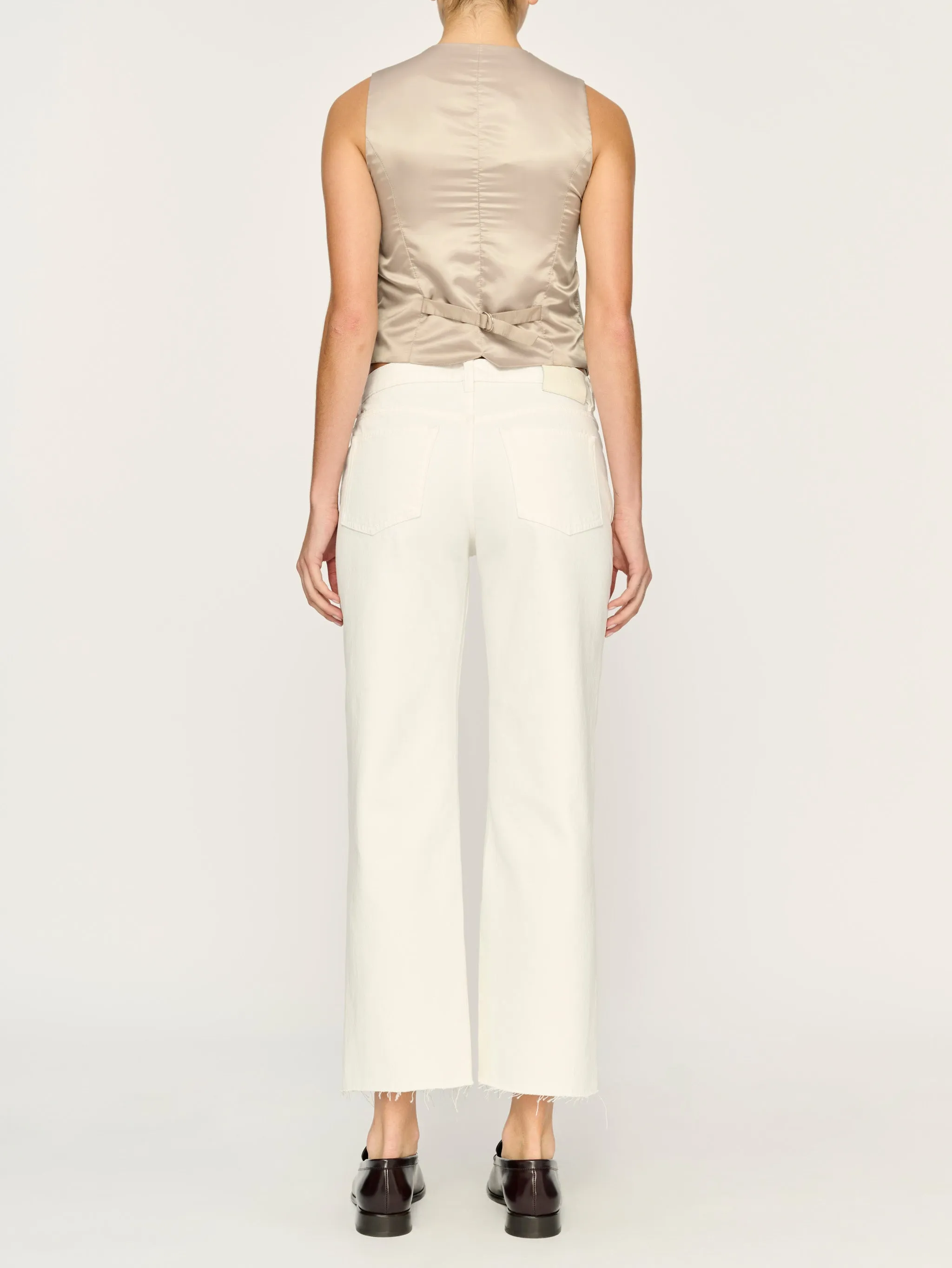 Drue Straight Low Rise 27" Jeans | White sold by DL1961 product image thumbnail 3