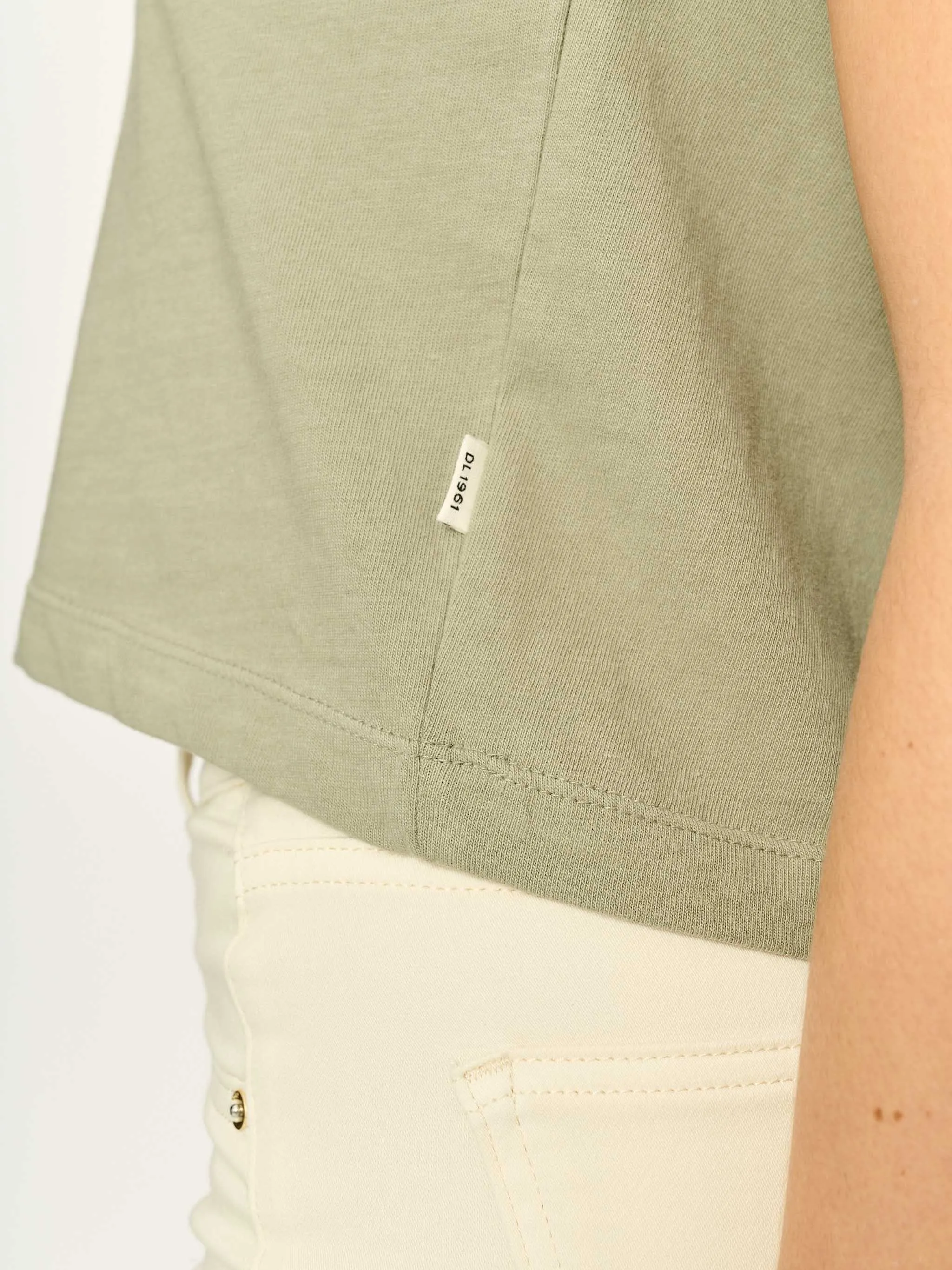 Essential Tee | Alpine Green sold by DL1961 product image thumbnail 5