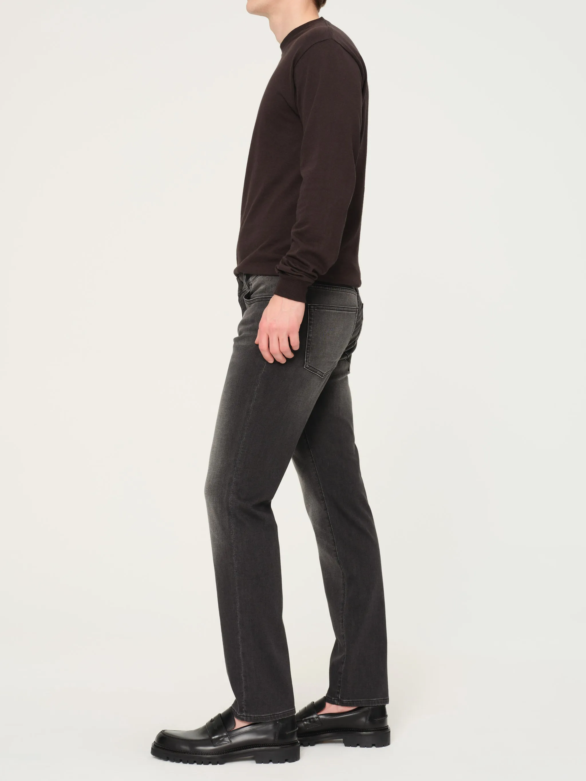 Nick Slim Jeans | Washed Black Knit sold by DL1961 product image thumbnail 3