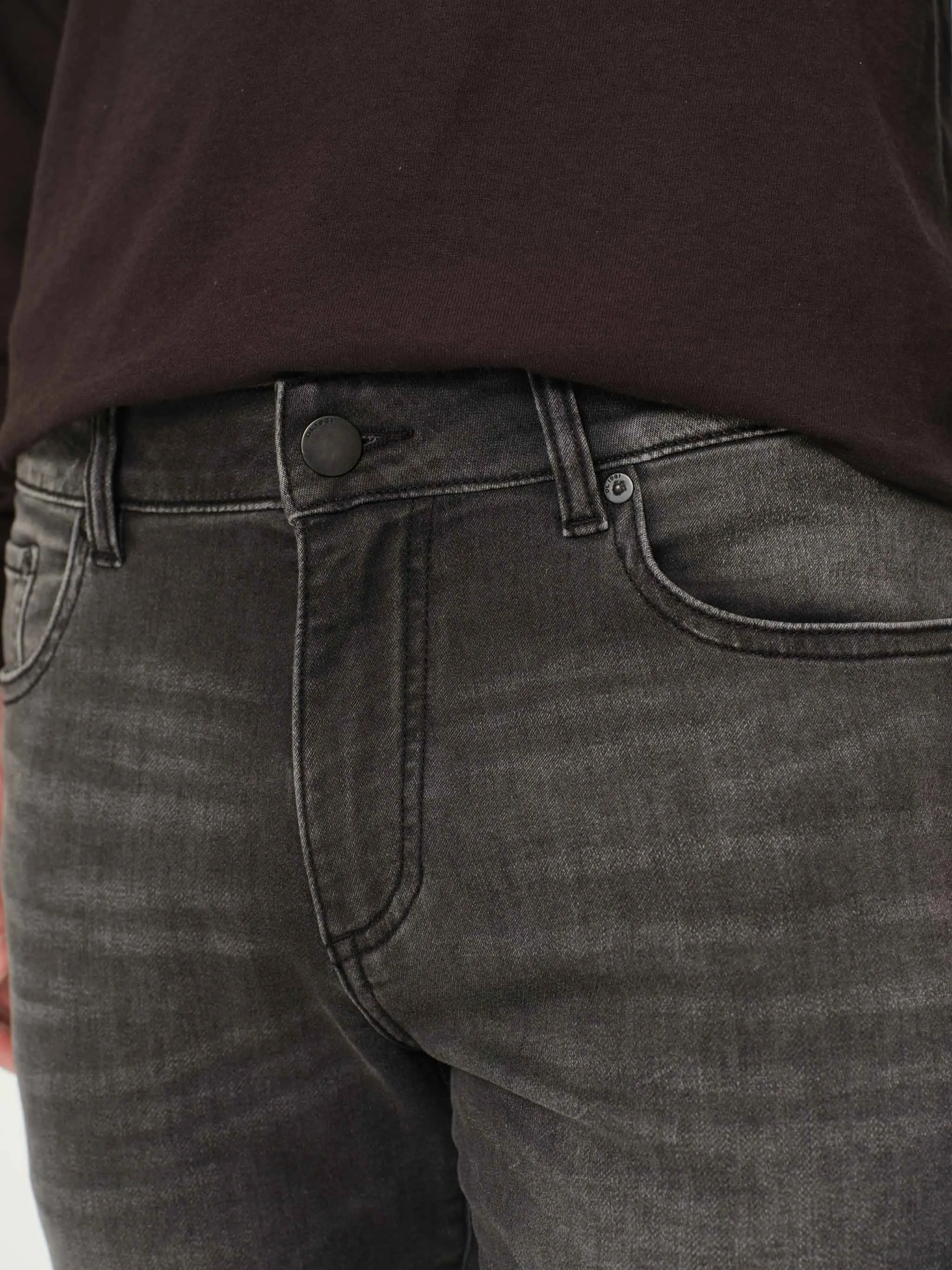 Nick Slim Jeans | Washed Black Knit sold by DL1961 product image thumbnail 5