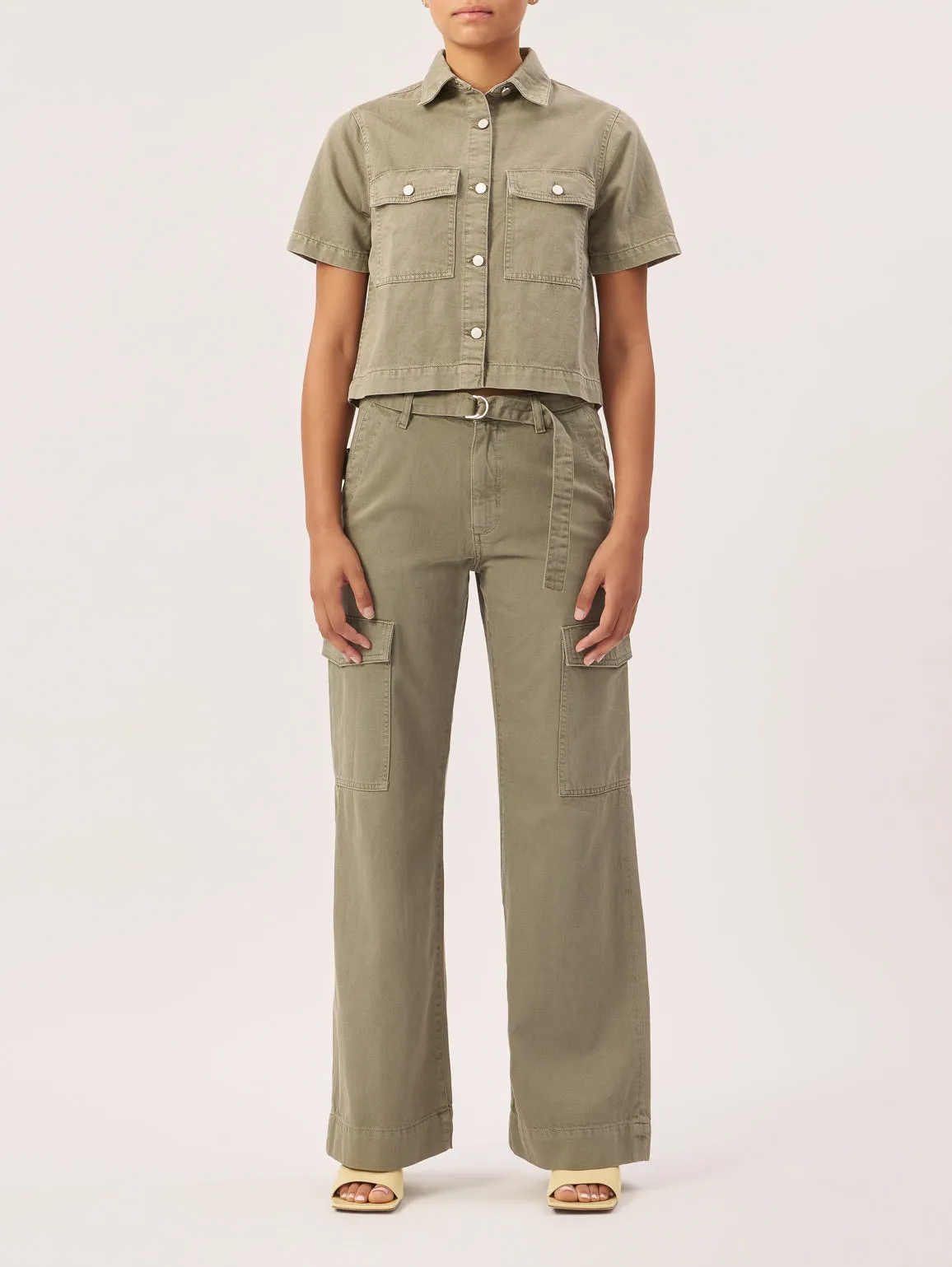 Montauk Shirt Short Sleeve | Lt Coastal Plain sold by DL1961