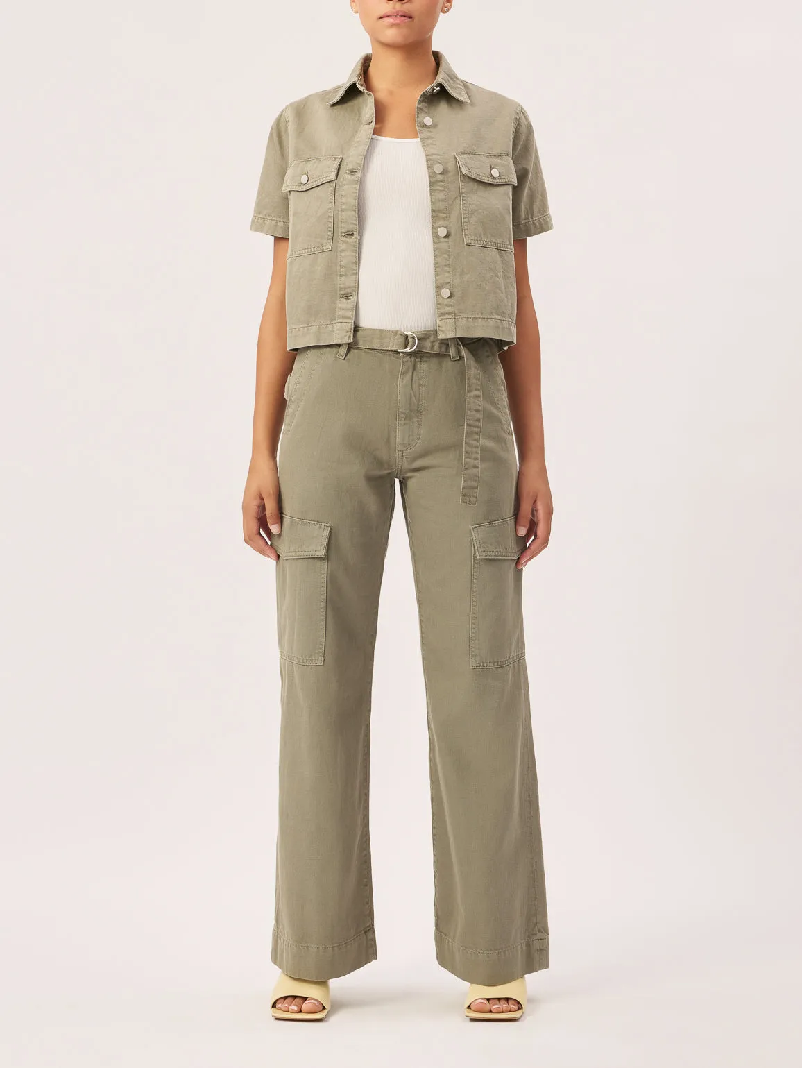 Montauk Shirt Short Sleeve | Lt Coastal Plain sold by DL1961 product image thumbnail 3