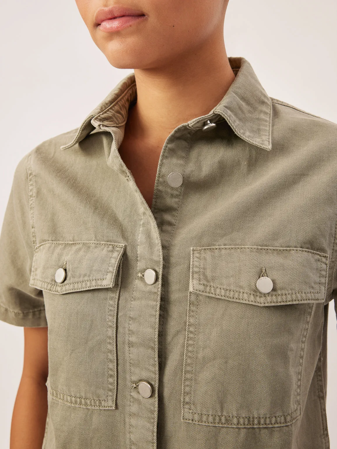 Montauk Shirt Short Sleeve | Lt Coastal Plain sold by DL1961 product image thumbnail 2
