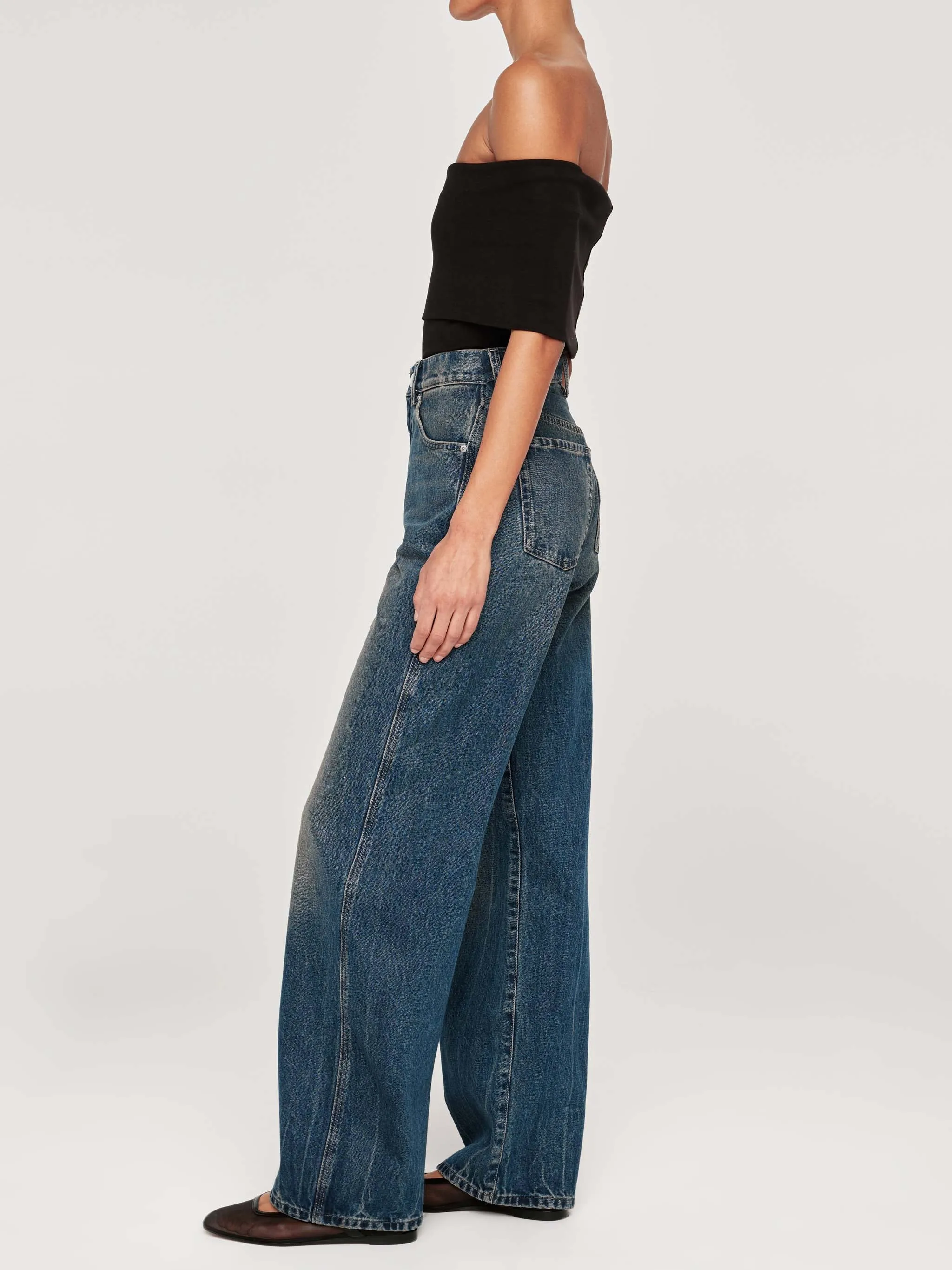 Taylor Relaxed Barrel Ultra High Rise 31" Jeans | Tinted Dark sold by DL1961 product image thumbnail 2