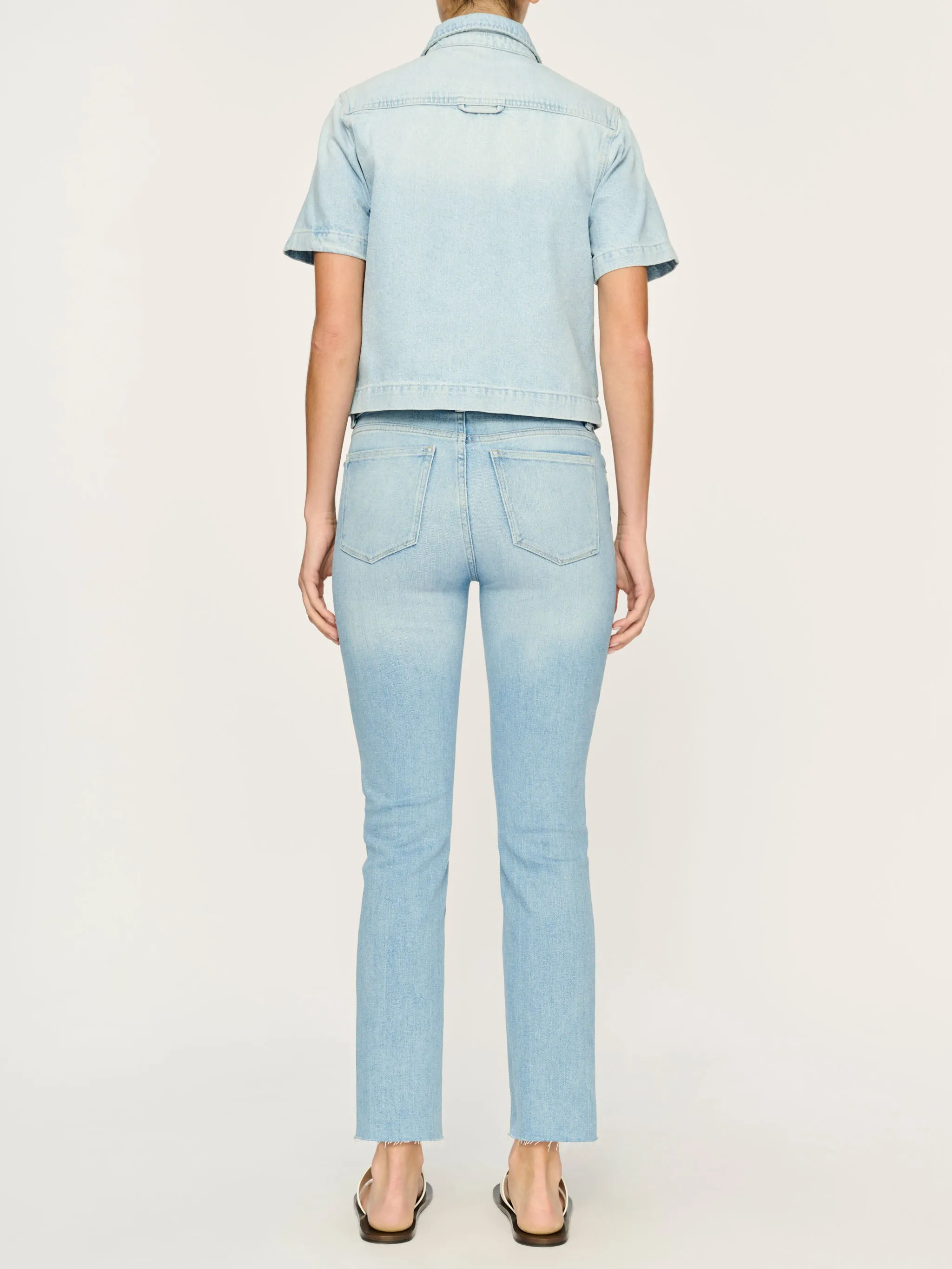 Montauk Denim Shirt Short Sleeve | Lt. Fountain sold by DL1961 product image thumbnail 4