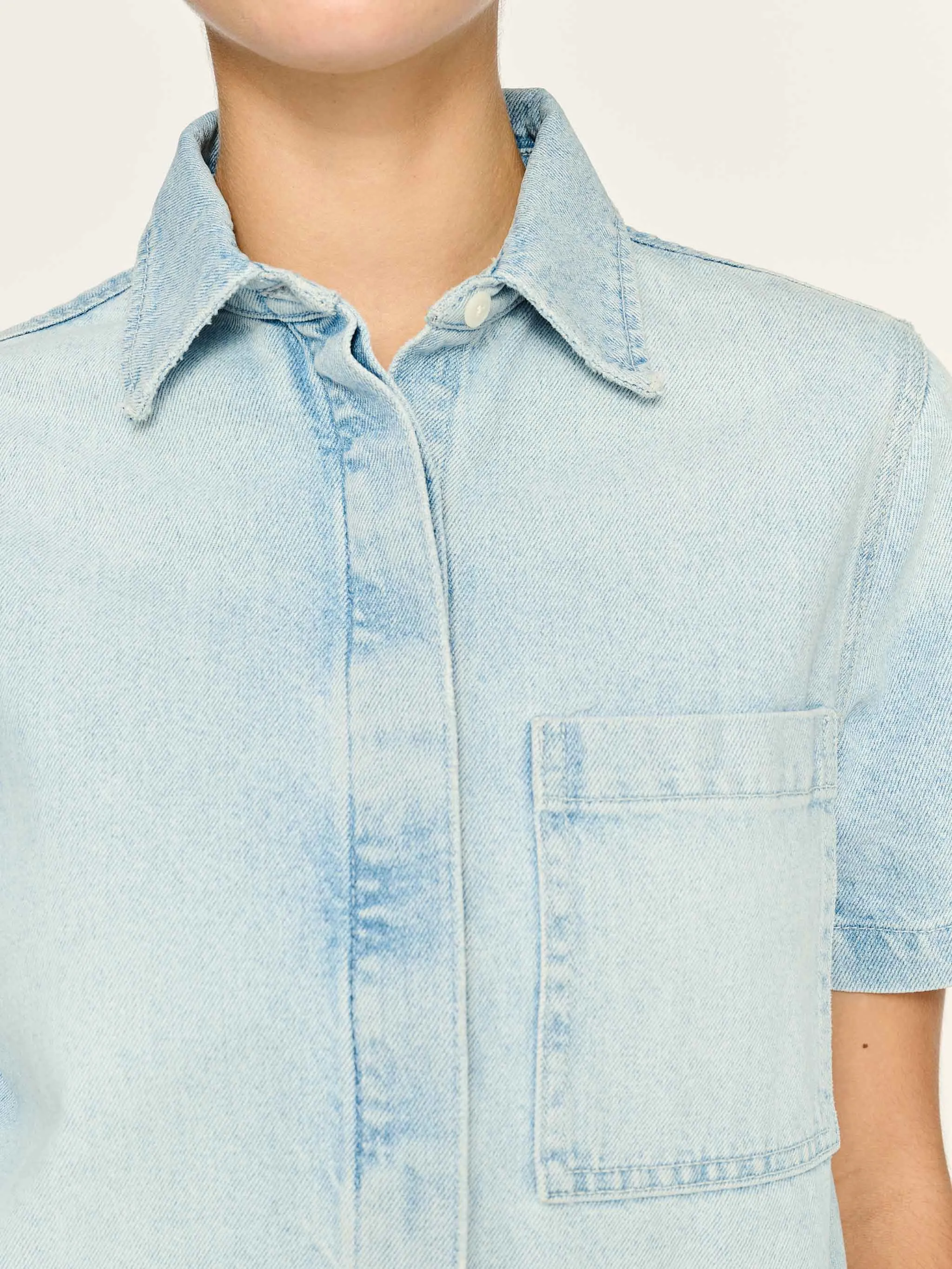 Montauk Denim Shirt Short Sleeve | Lt. Fountain sold by DL1961 product image thumbnail 2