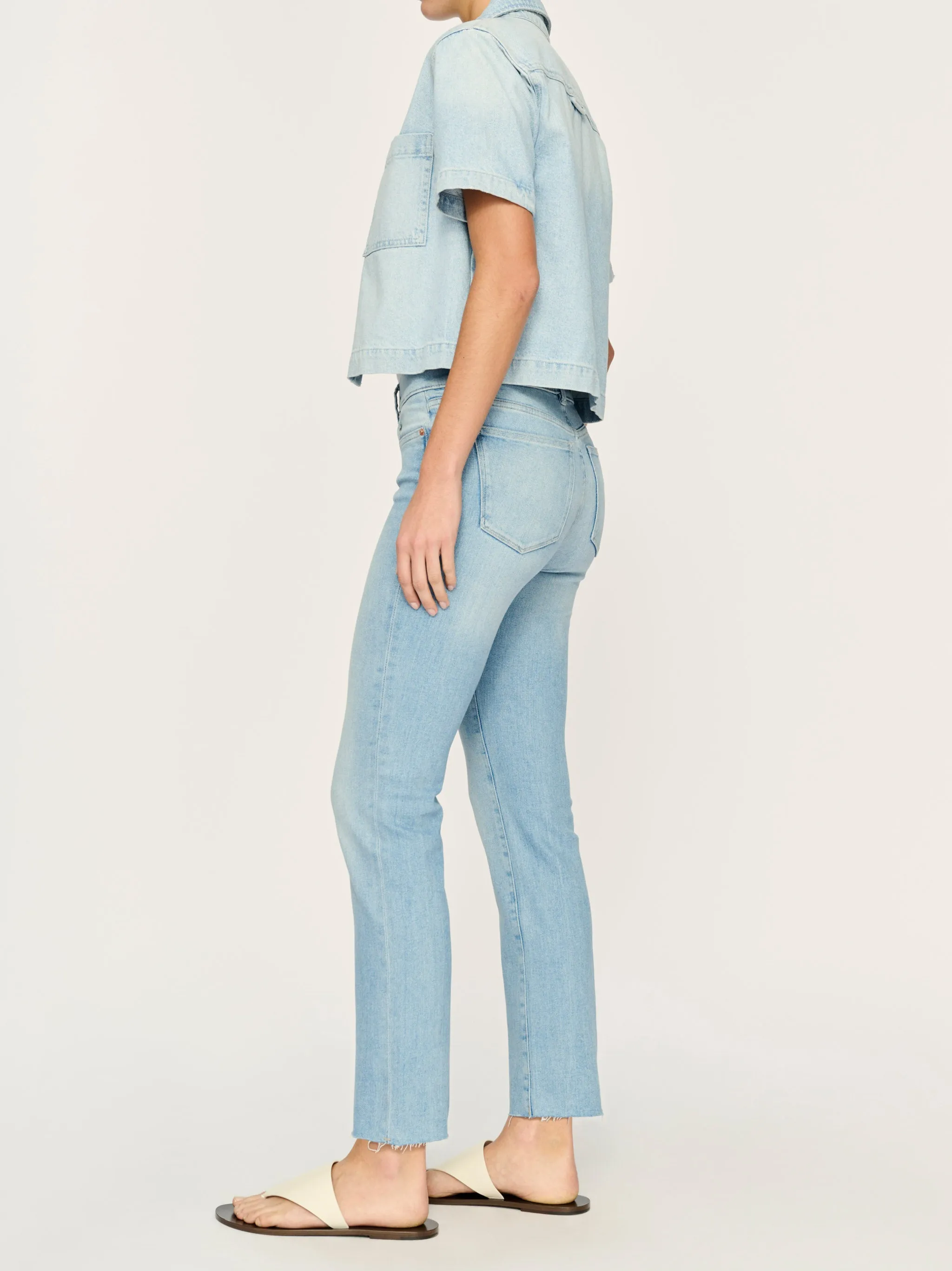 Montauk Denim Shirt Short Sleeve | Lt. Fountain sold by DL1961 product image thumbnail 3