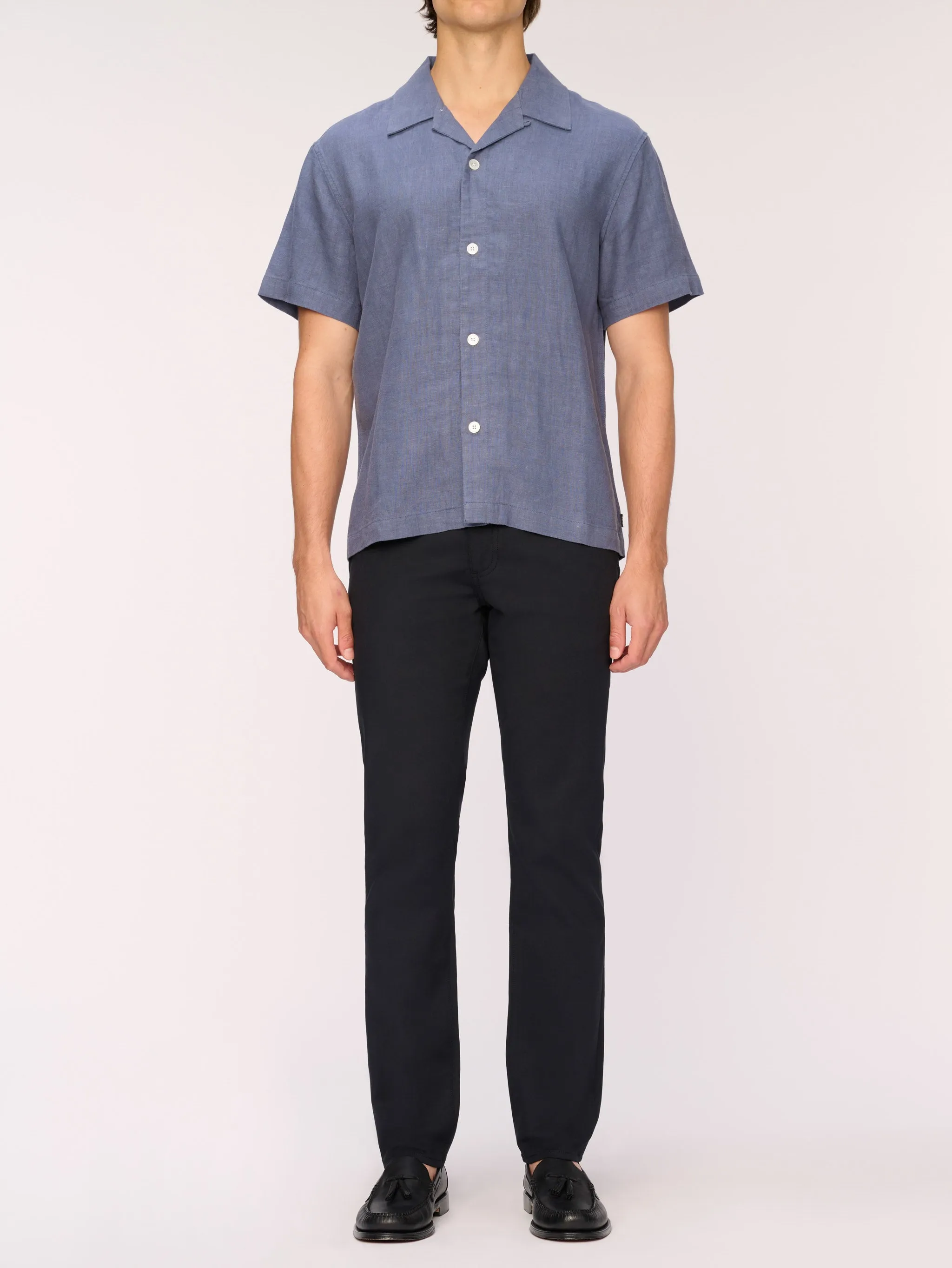 Hugh Shirt | Slate Blue Linen sold by DL1961 product image thumbnail 2