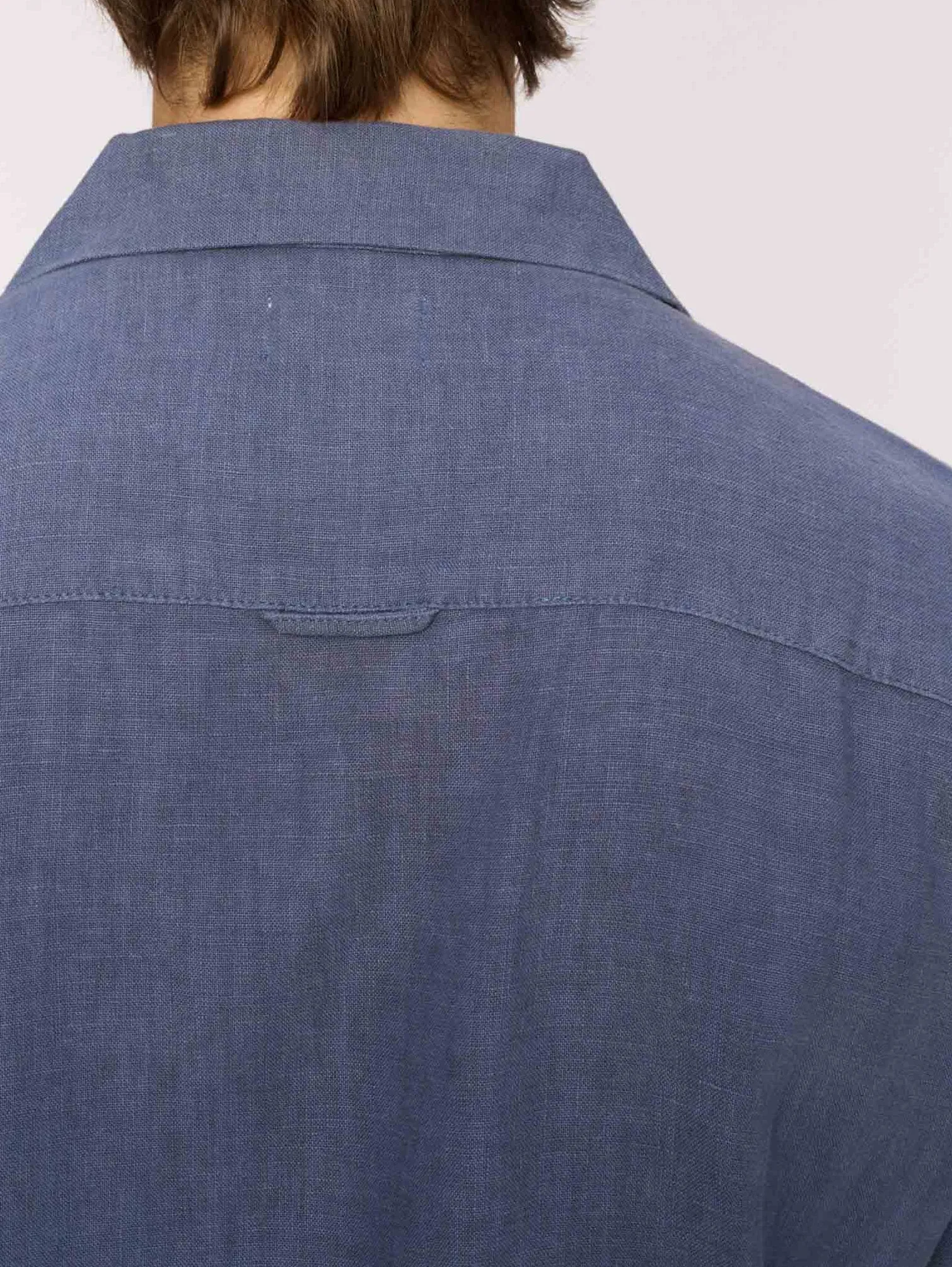 Hugh Shirt | Slate Blue Linen sold by DL1961 product image thumbnail 5