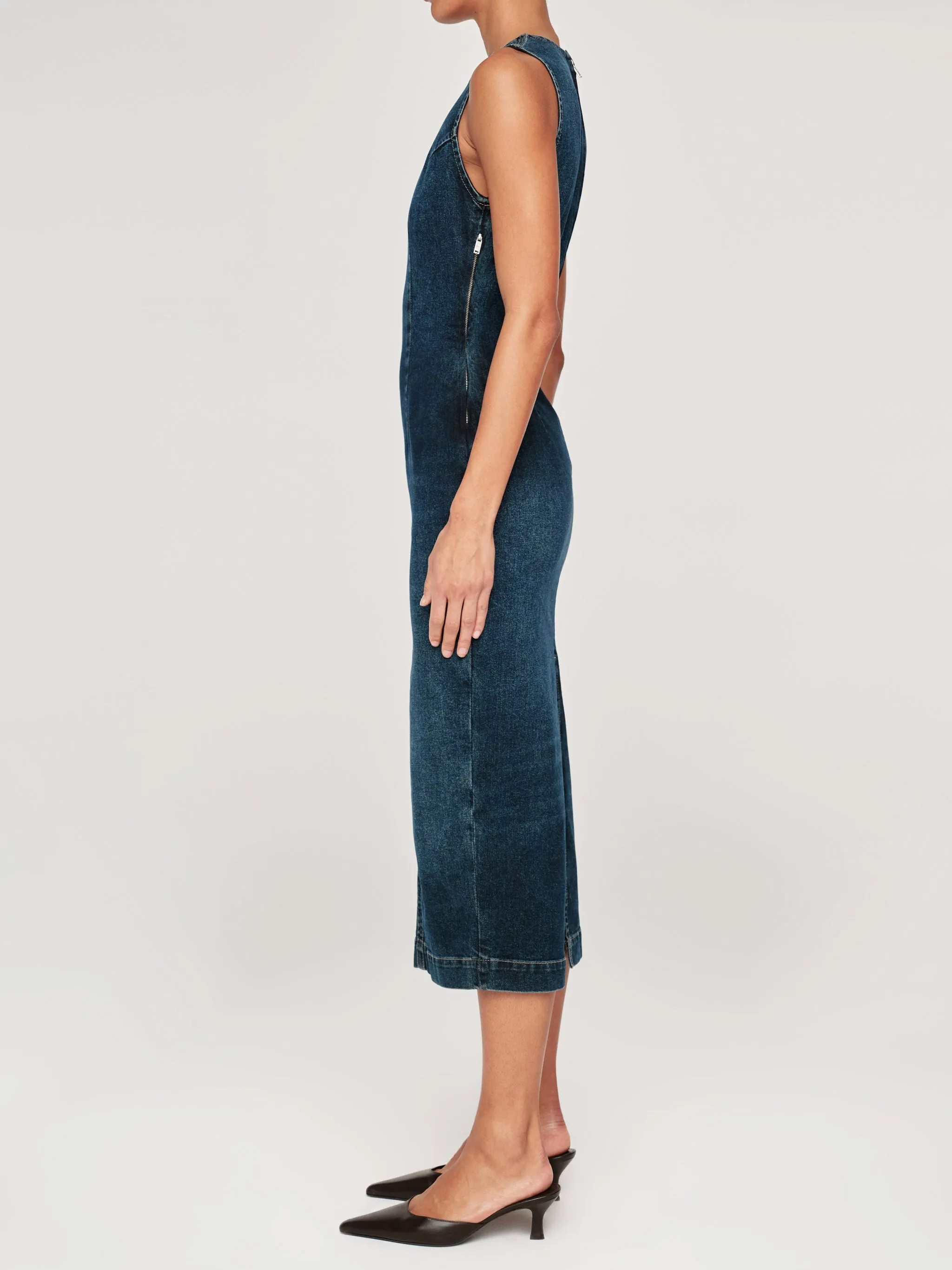 Esme Denim Dress Midi | Cromer sold by DL1961 product image thumbnail 4