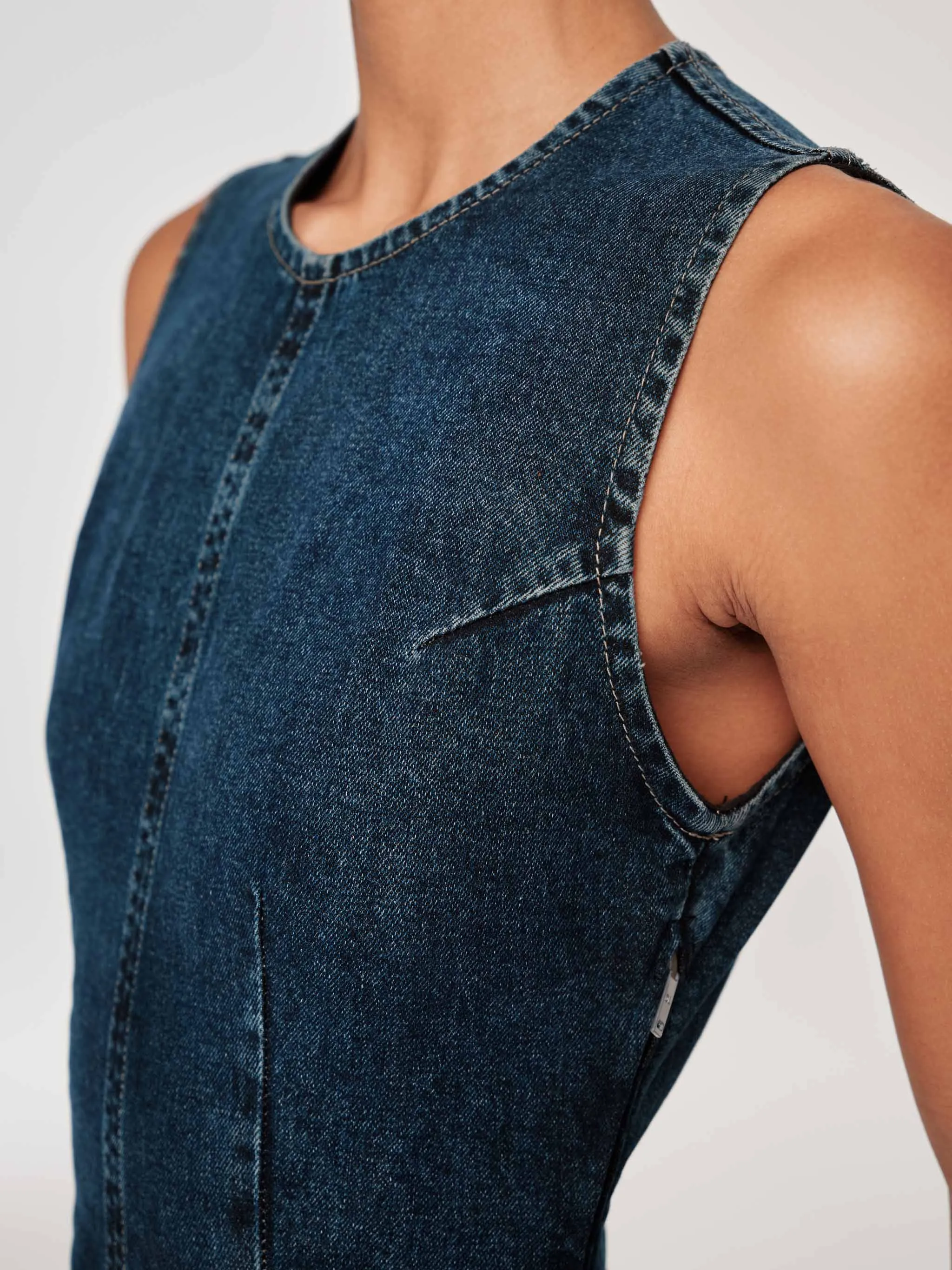 Esme Denim Dress Midi | Cromer sold by DL1961 product image thumbnail 2