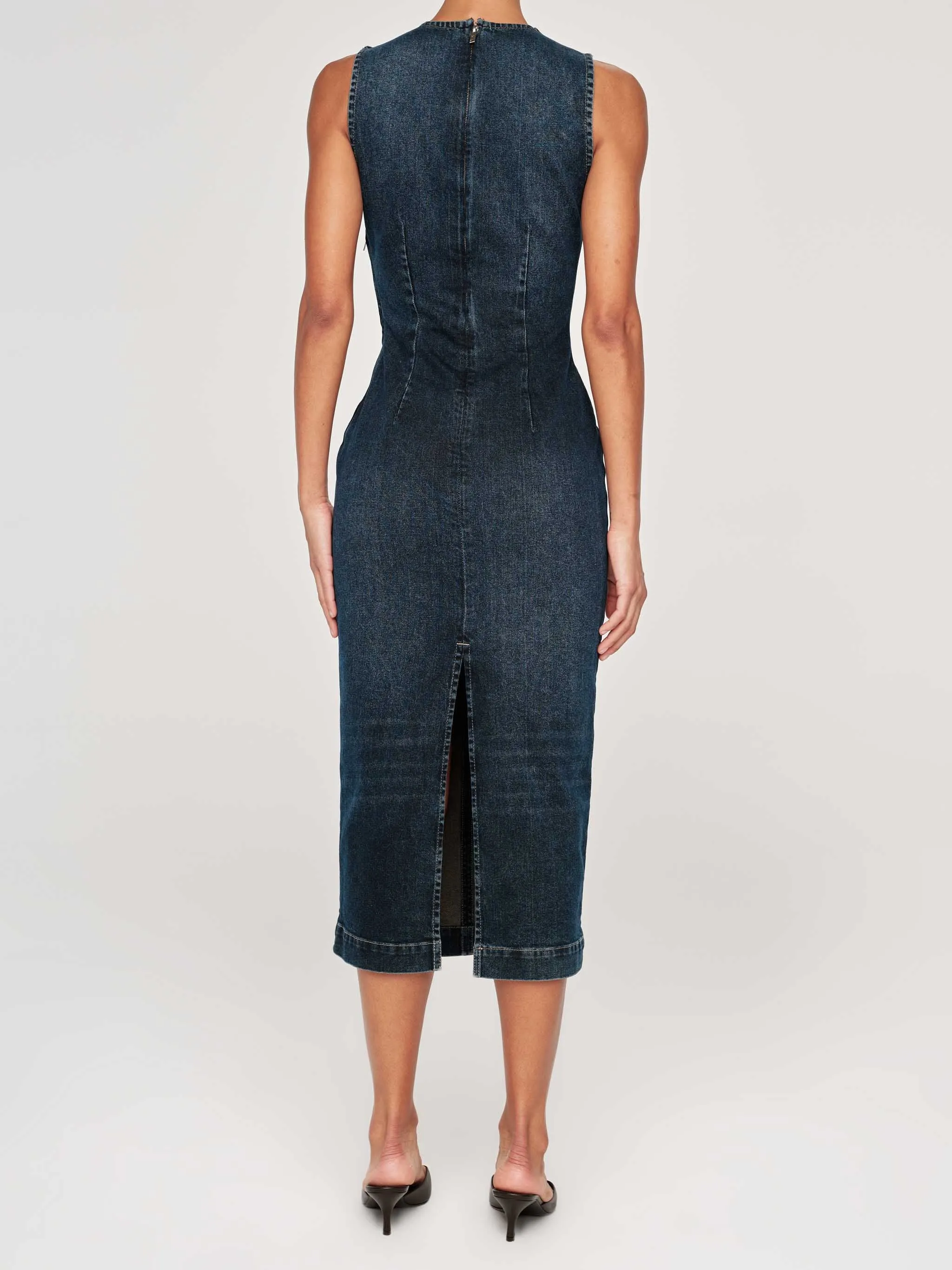 Esme Denim Dress Midi | Cromer sold by DL1961 product image thumbnail 5