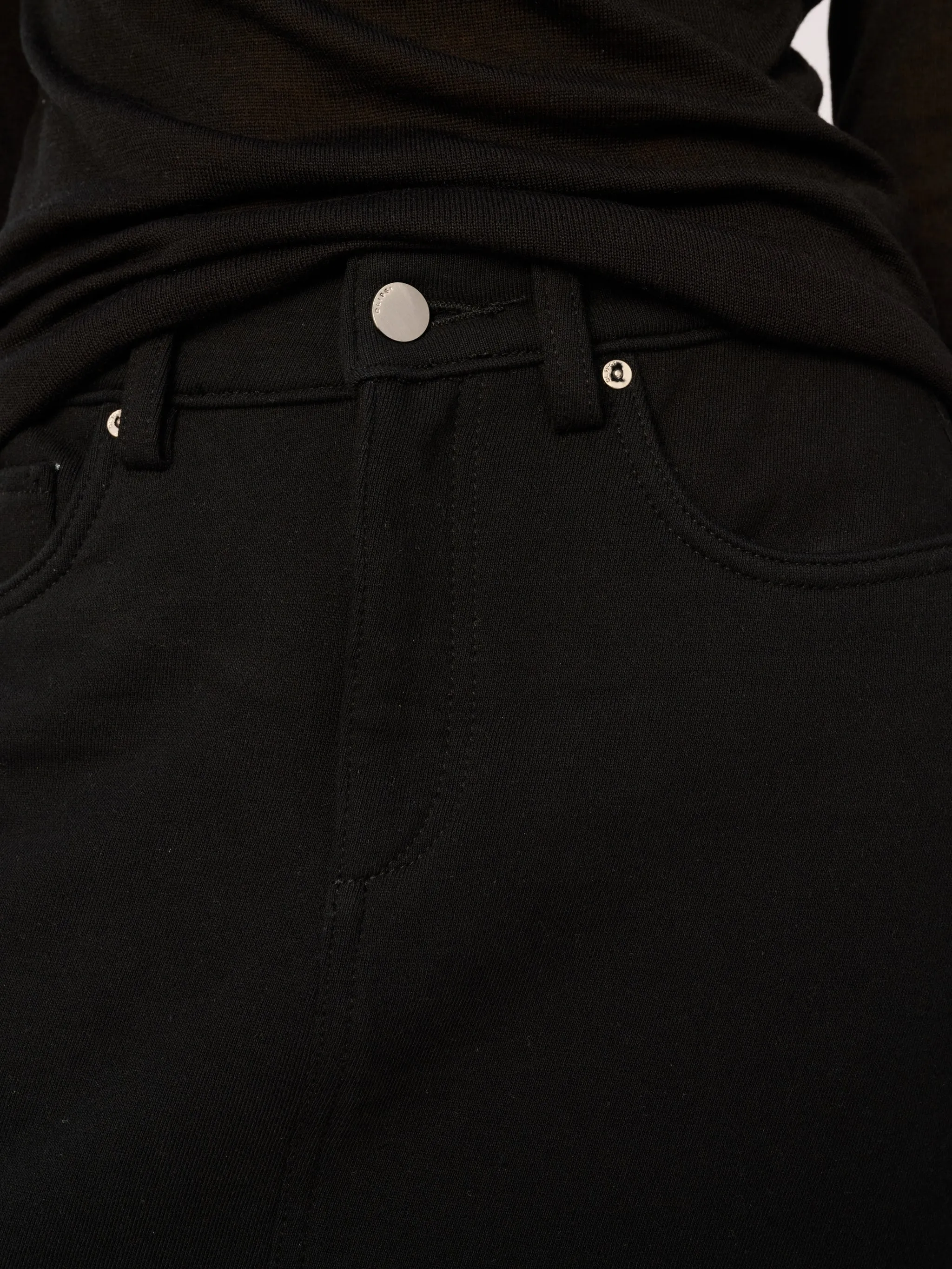 Alma Skirt Midi | Black French Terry sold by DL1961 product image thumbnail 5