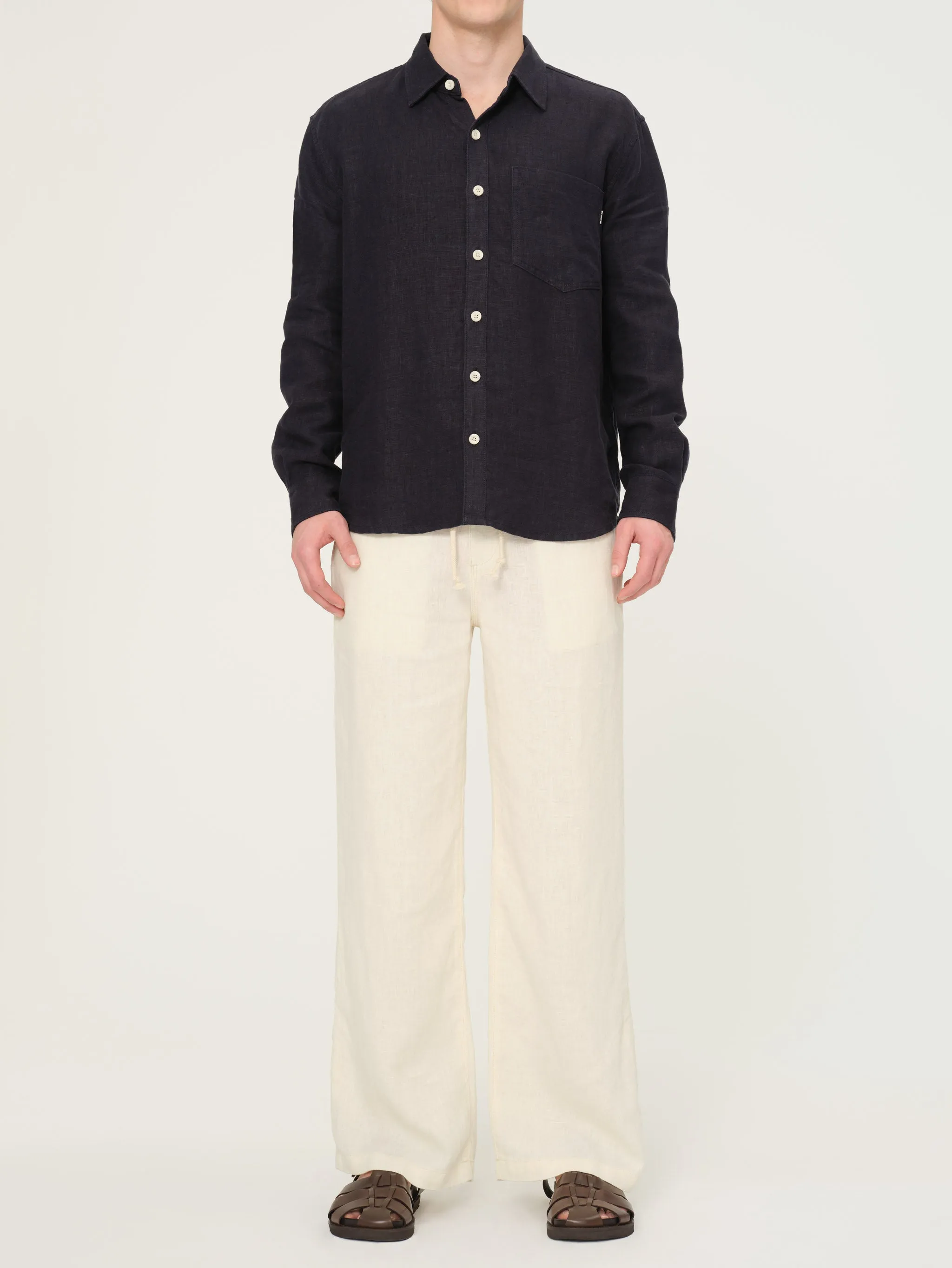Dominick Shirt | Classic Navy Linen sold by DL1961 product image thumbnail 3