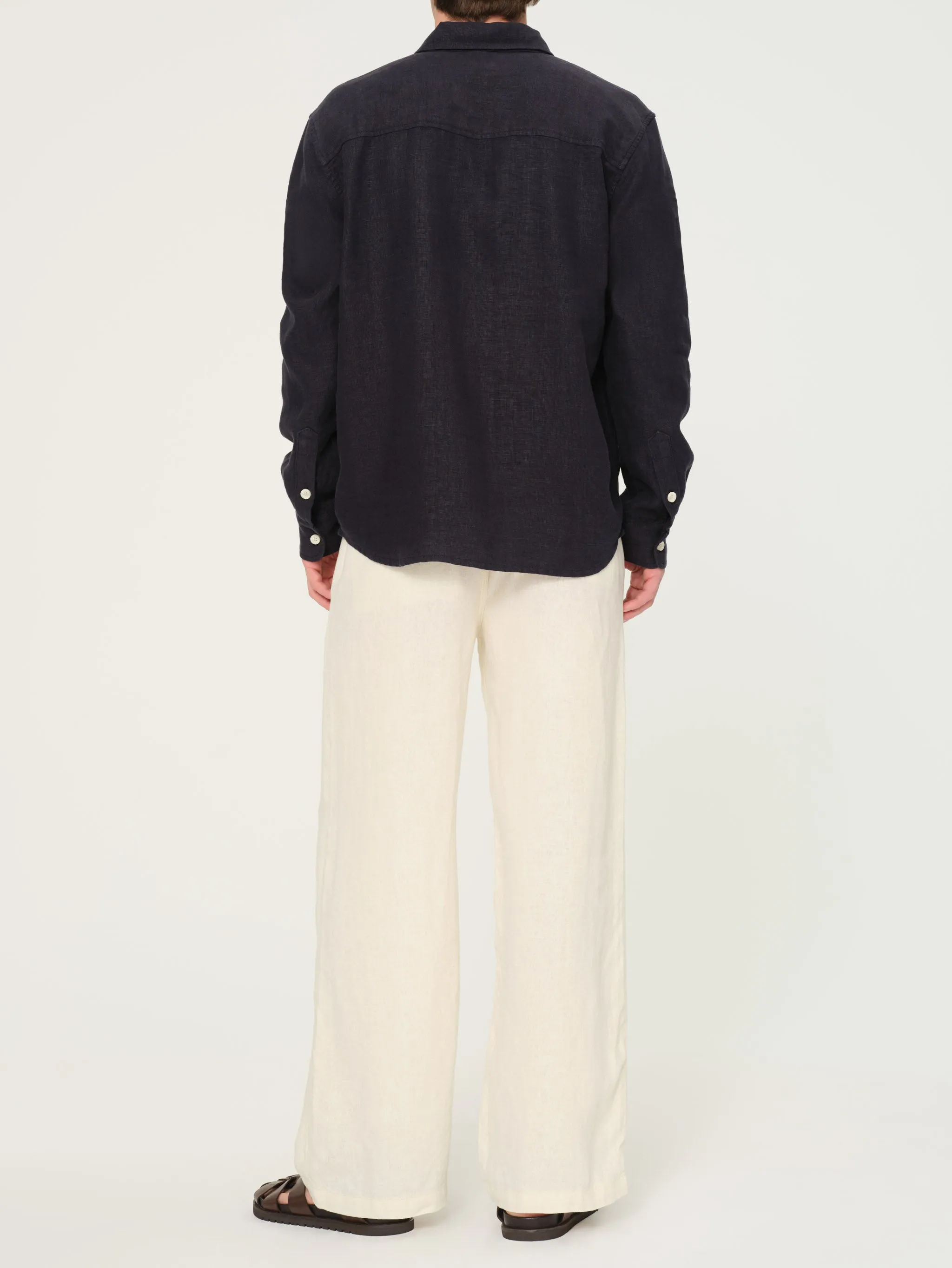 Dominick Shirt | Classic Navy Linen sold by DL1961 product image thumbnail 5