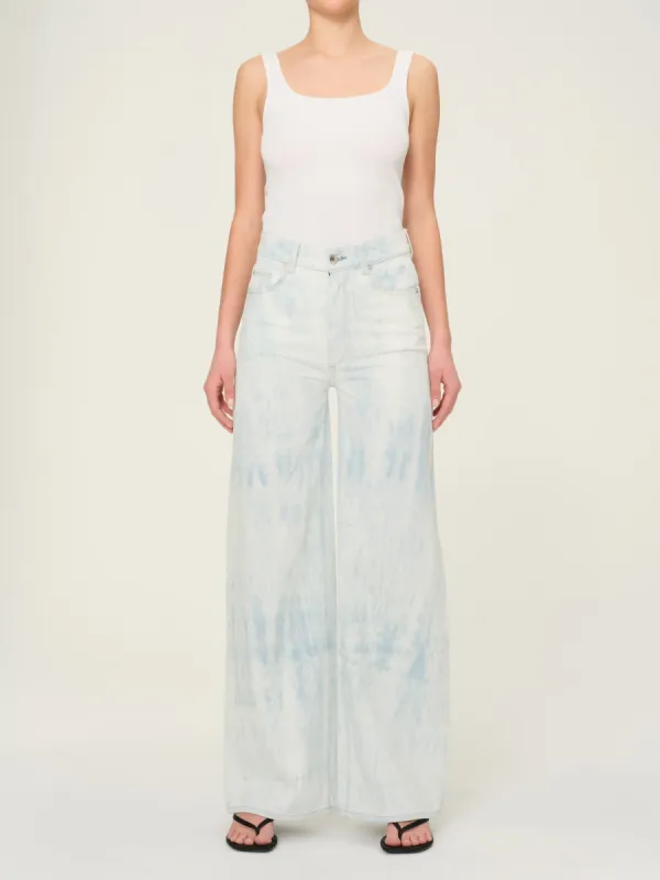 Hepburn Wide Leg High Rise 32" Jeans | Light Tide sold by DL1961
