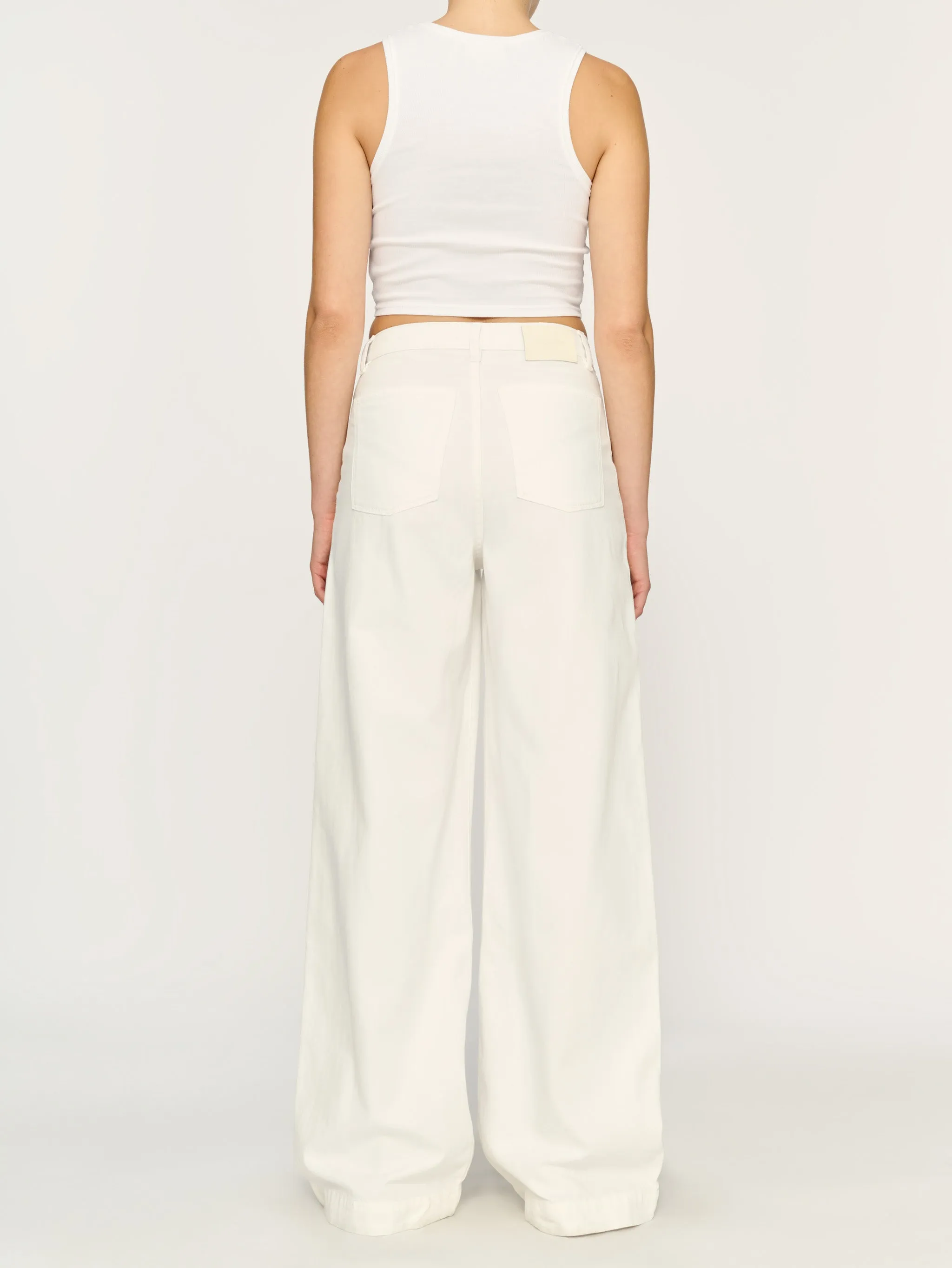 Zoie Wide Leg Relaxed 32" Jeans | White sold by DL1961 product image thumbnail 4