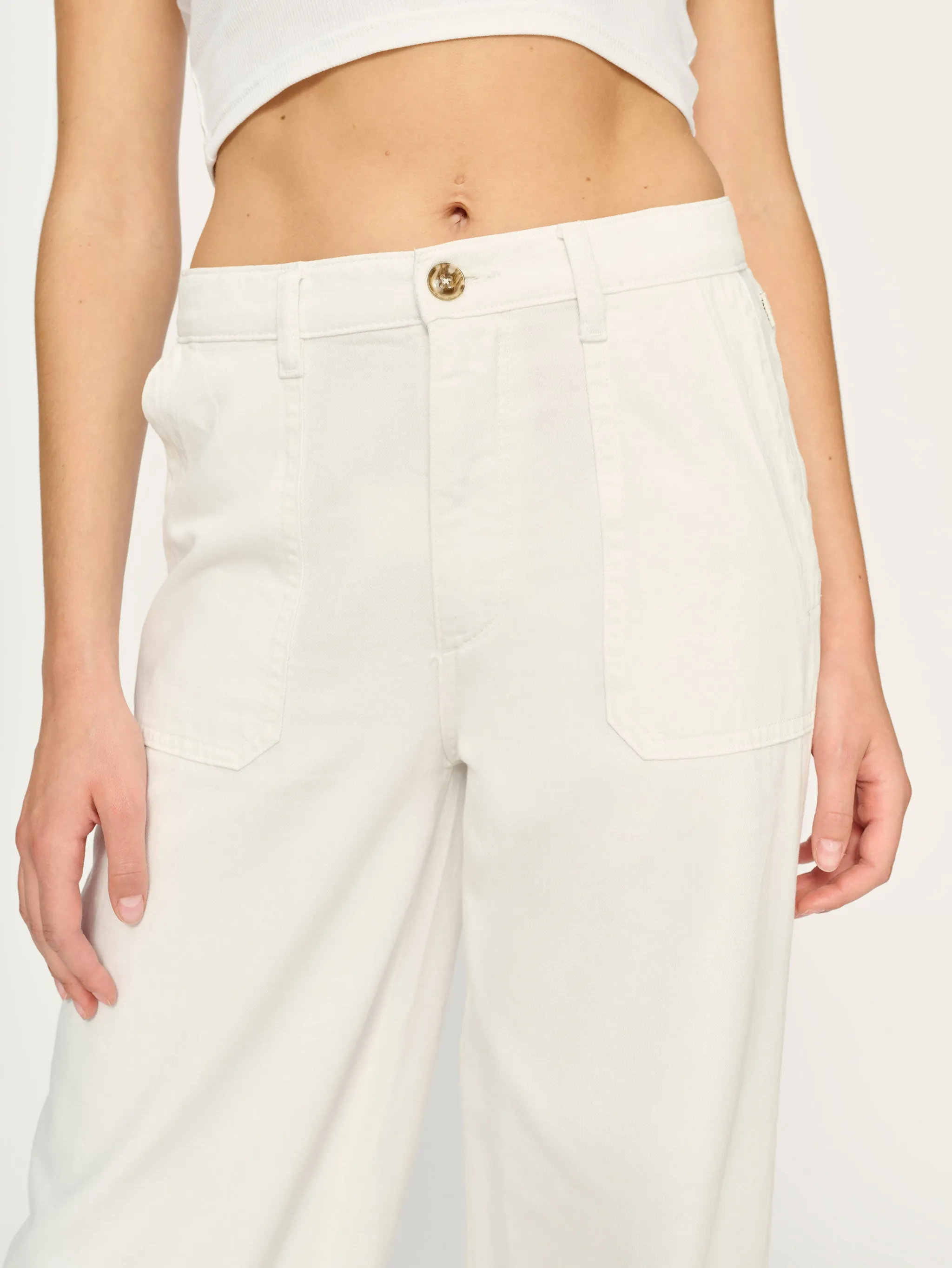 Zoie Wide Leg Relaxed 32" Jeans | White sold by DL1961 product image thumbnail 5