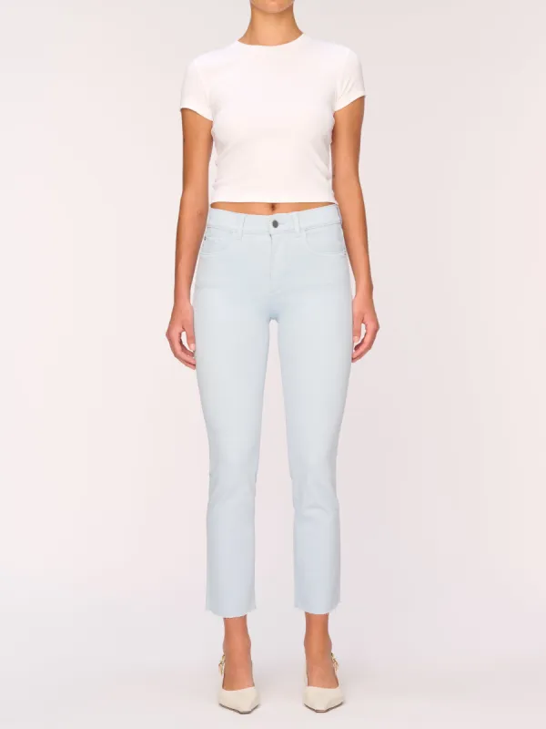 Mara Straight Mid Rise Instasculpt Ankle Jeans | Cerulean sold by DL1961