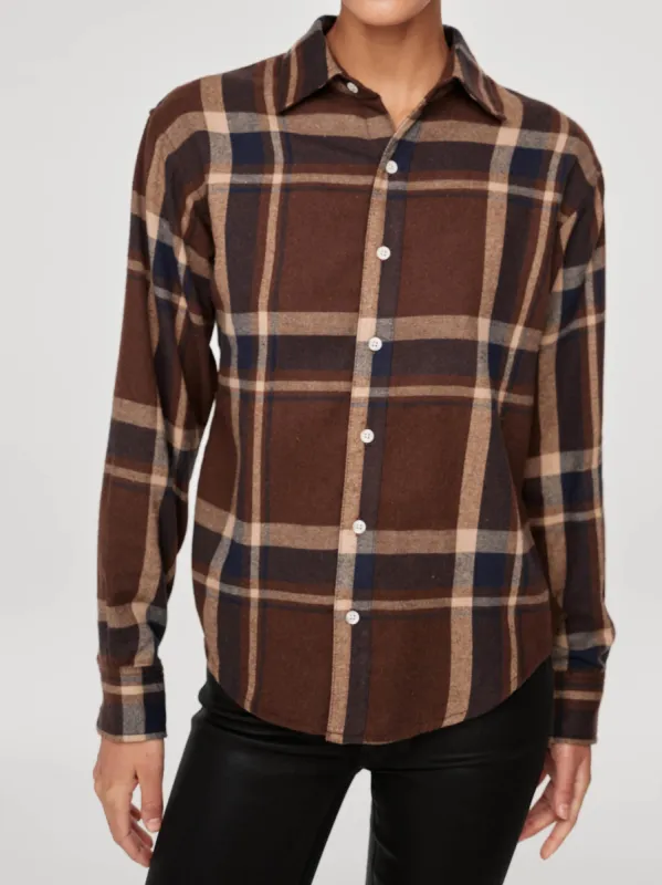 Thelma Shirt | Brown Plaid made by DL1961